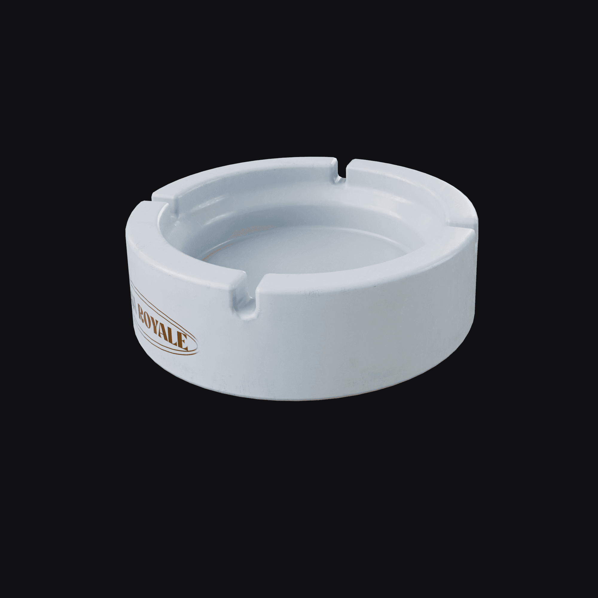 Ashtray A, free Blender 3D model render
