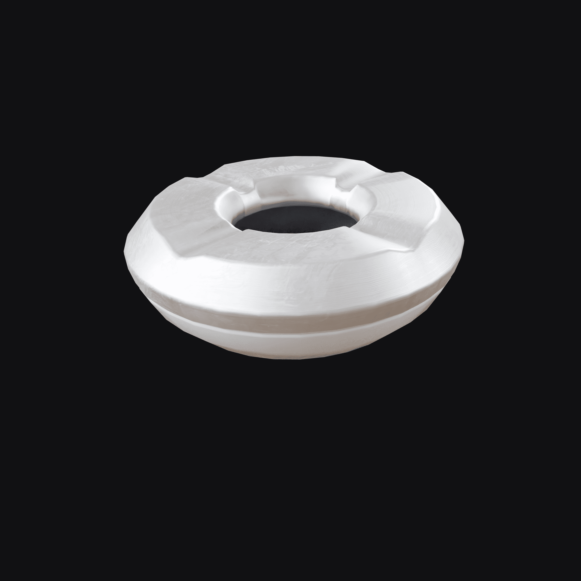 Ashtray B, free Blender 3D model render