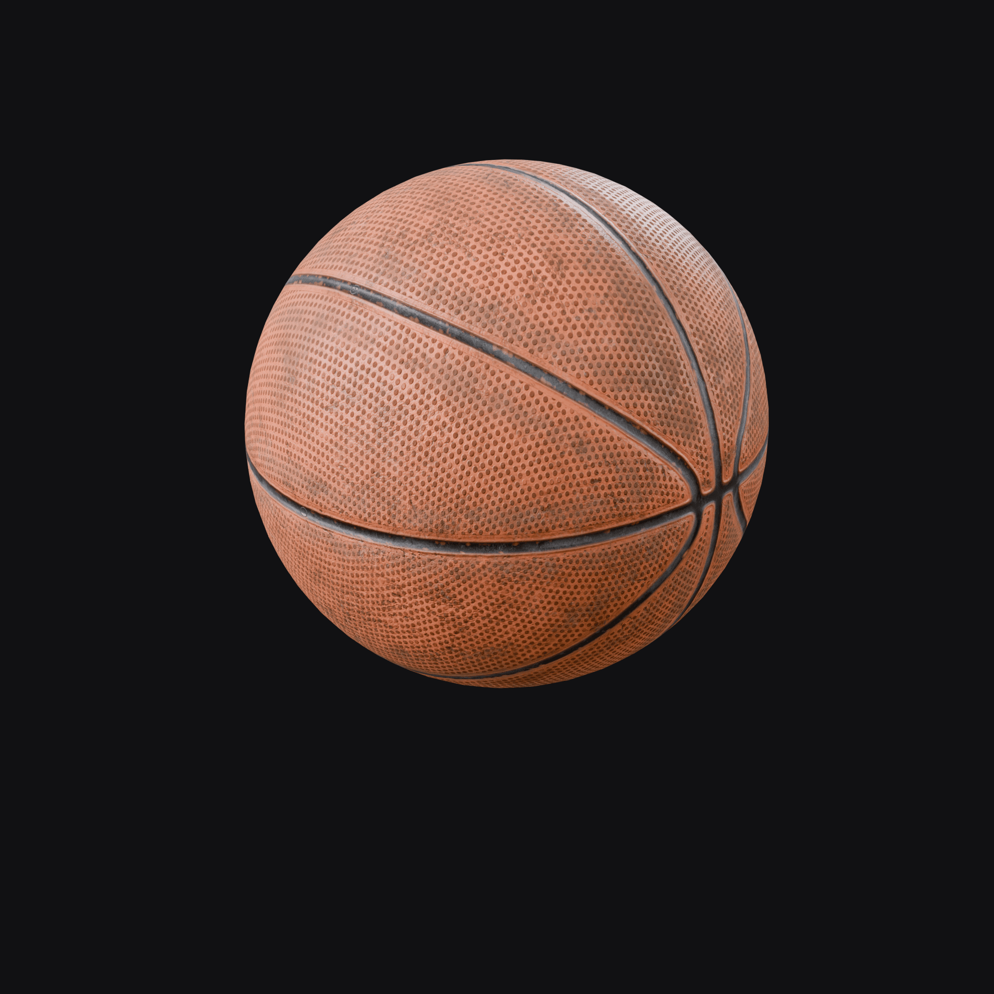 Basketball, free Blender 3D model render
