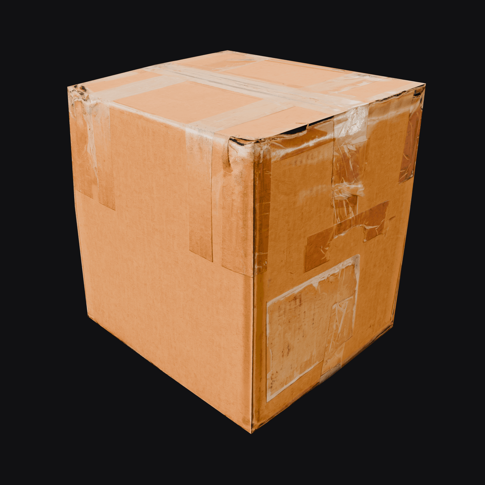 Battered Cardboard Box