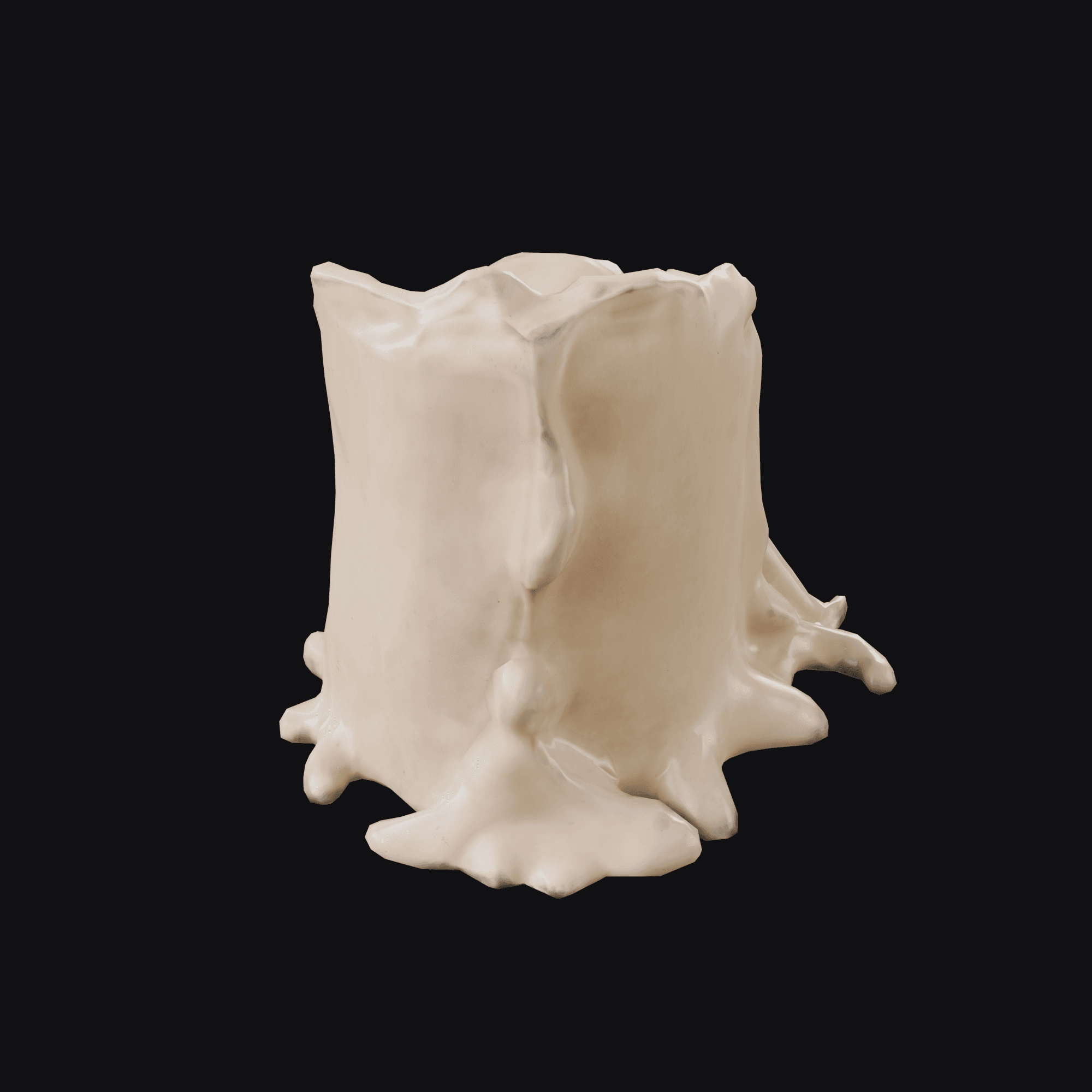 Candle A, free Blender 3D model render