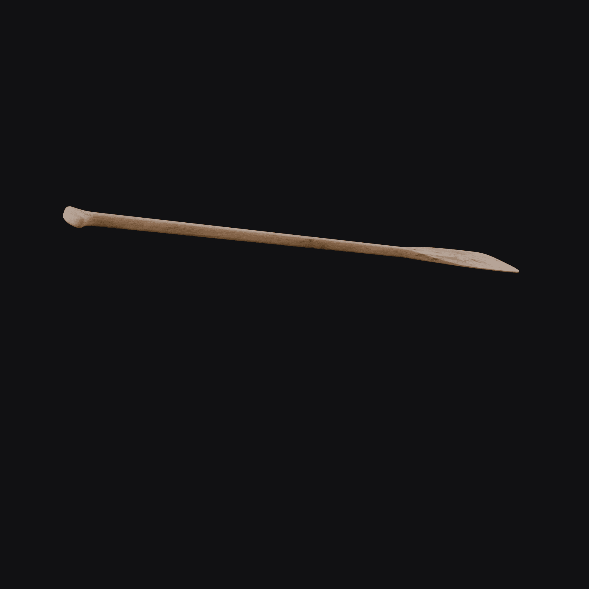 Canoe Paddle, free Blender 3D model render