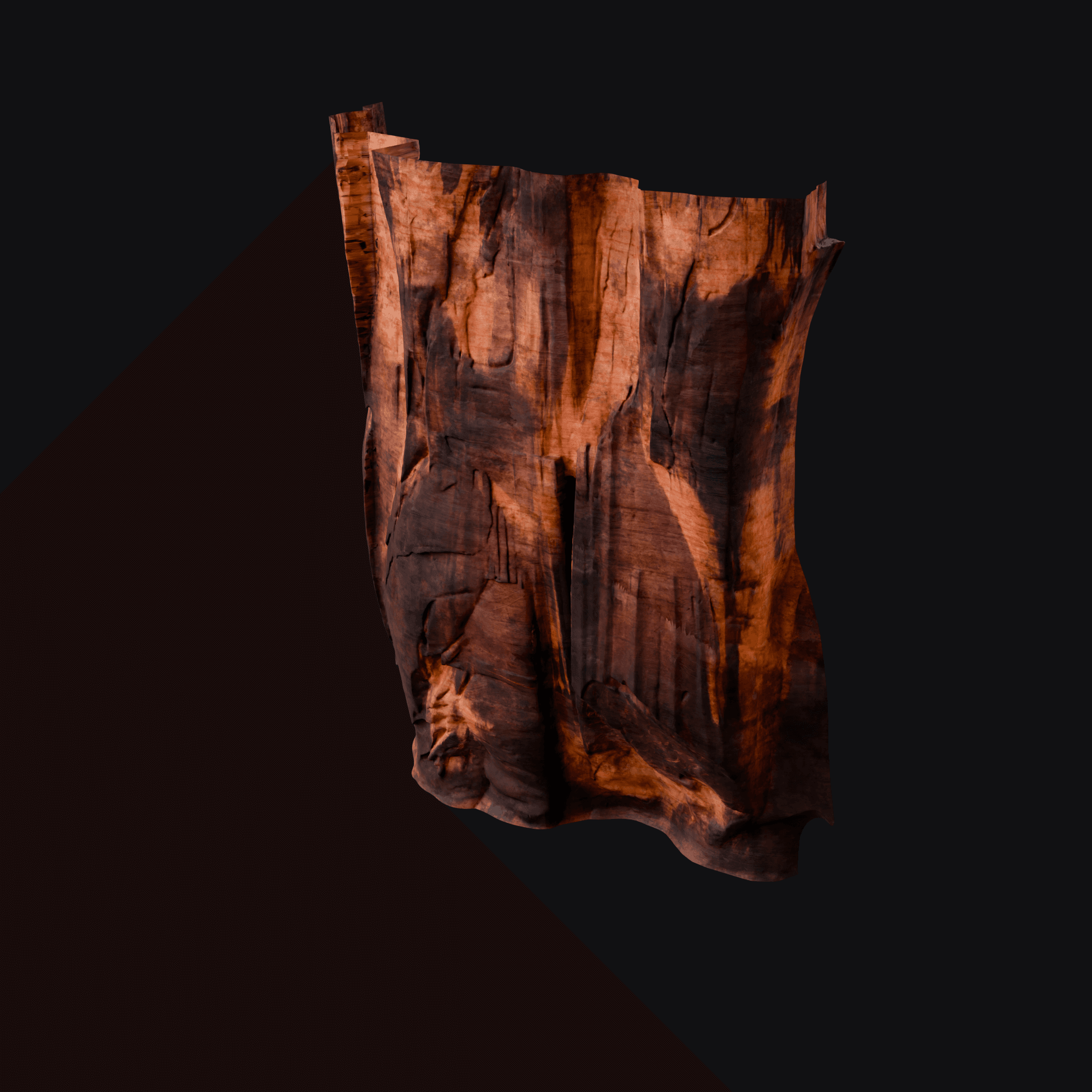 Canyon Wall.001, free Blender 3D model render
