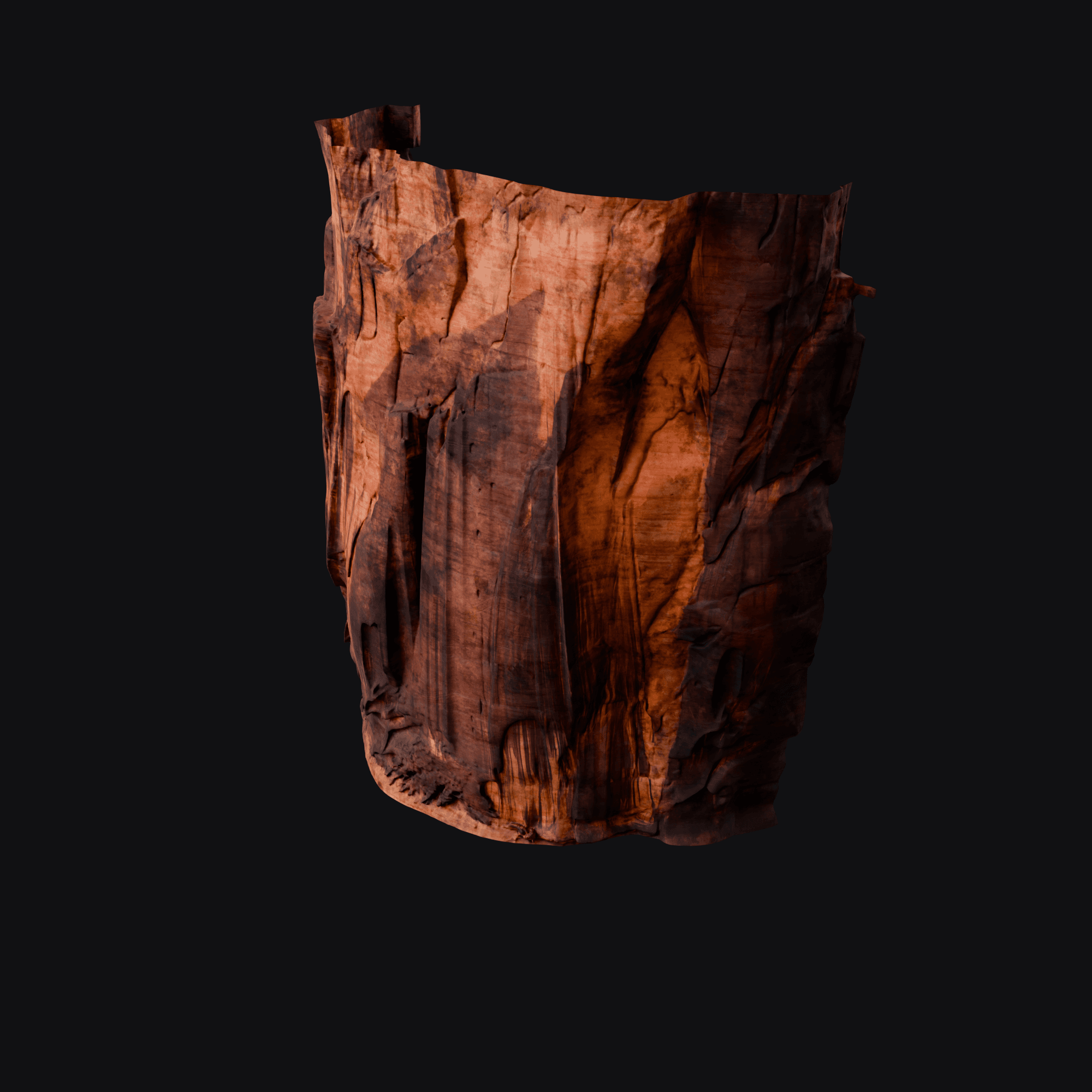 Canyon Wall.002, free Blender 3D model render