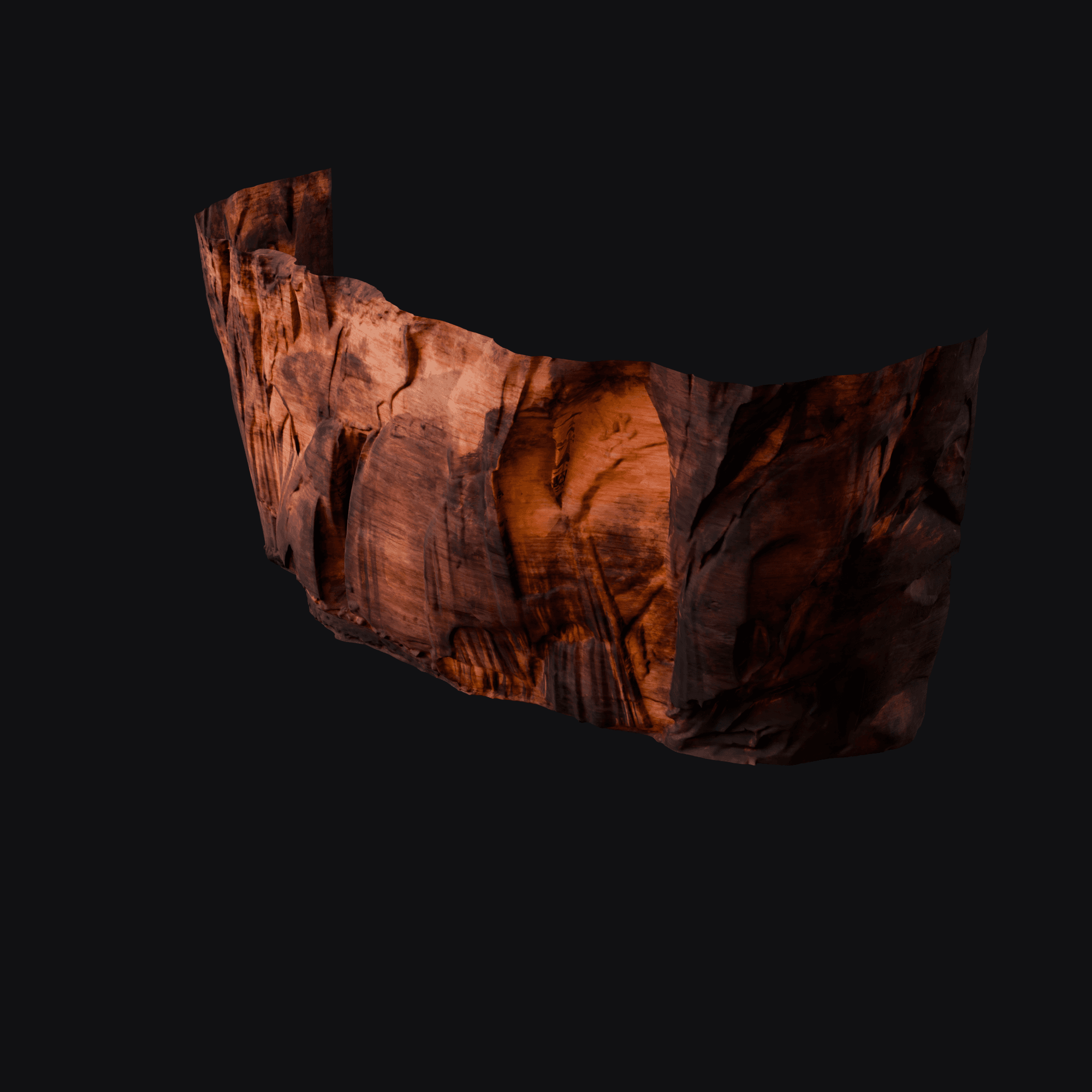 Canyon Wall.007, free Blender 3D model render