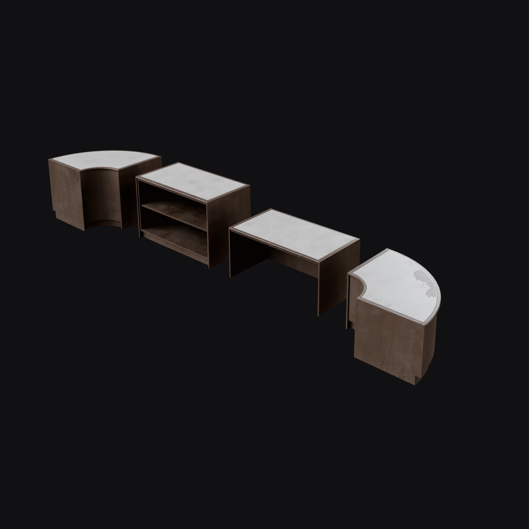 Checkout Counter, free Blender 3D model render