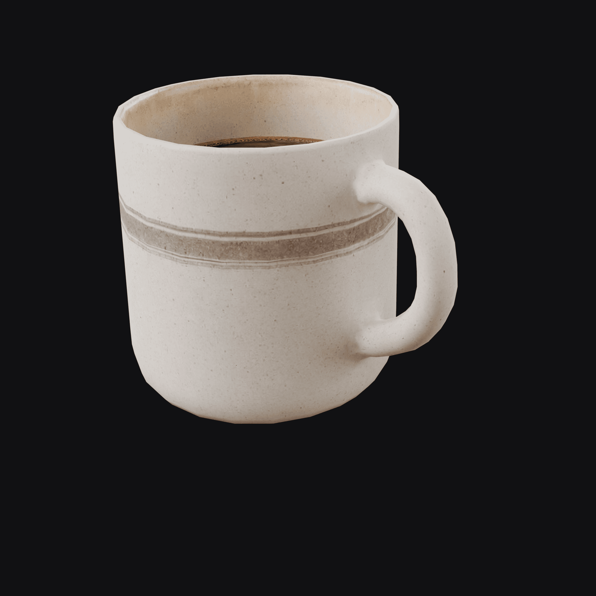 Coffee Mug, free Blender 3D model render
