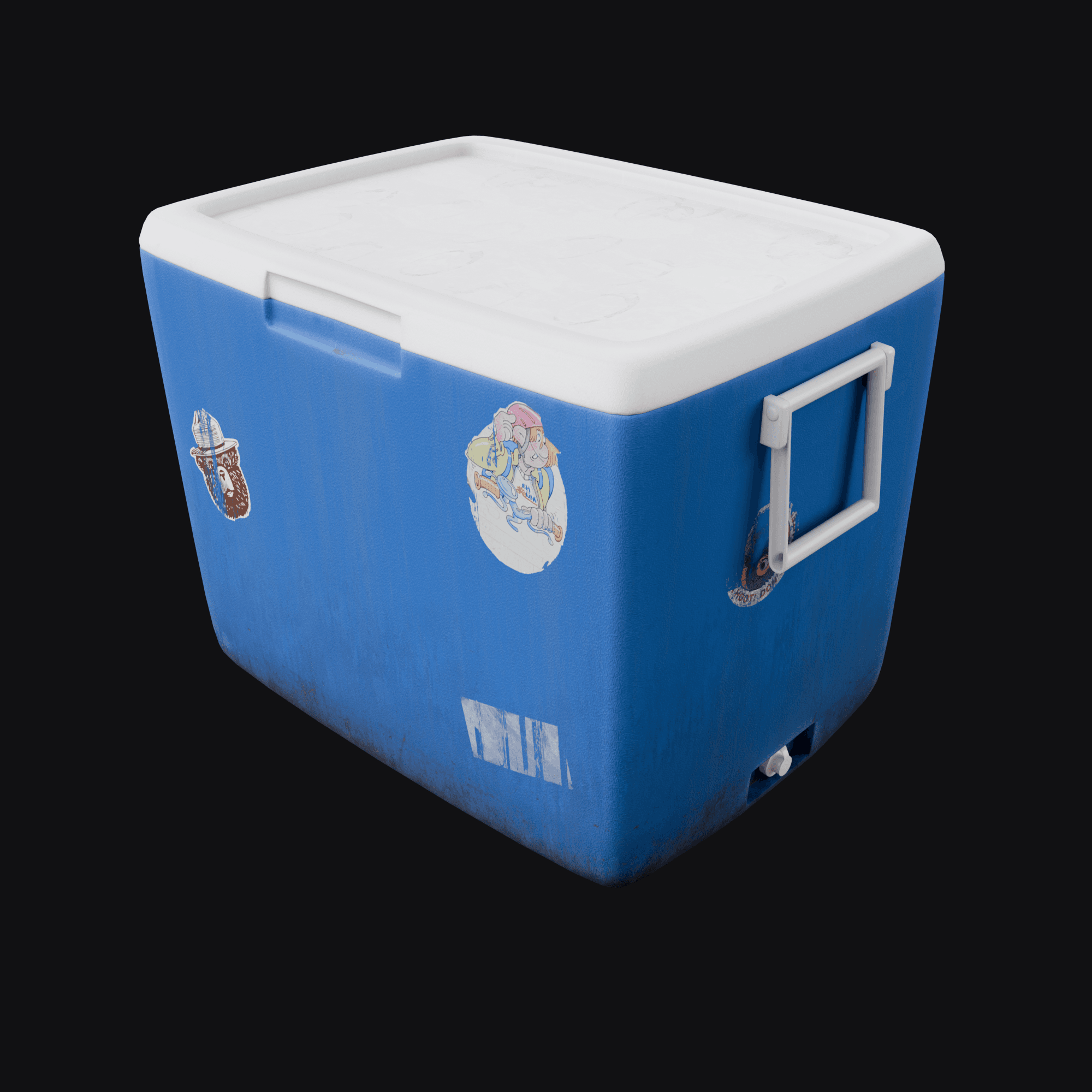 Cooler, free Blender 3D model render