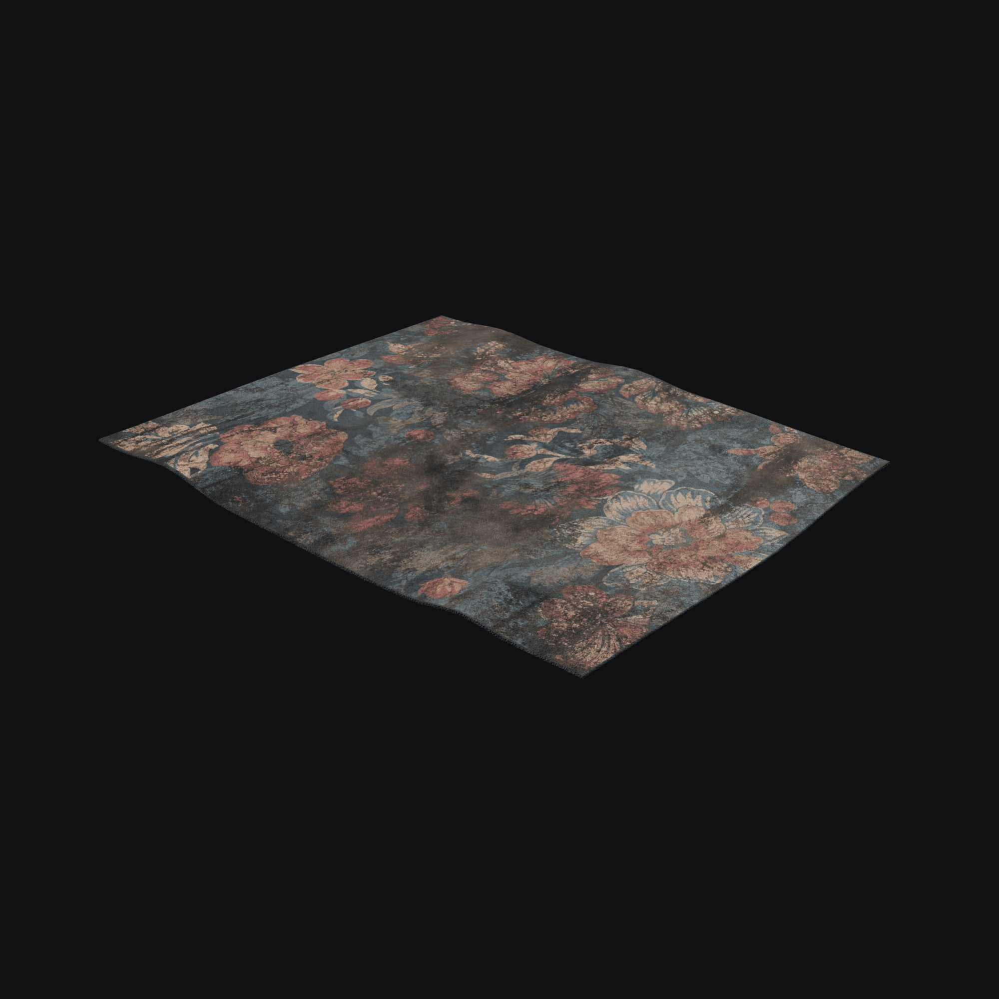 Dirty Rug, free Blender 3D model render