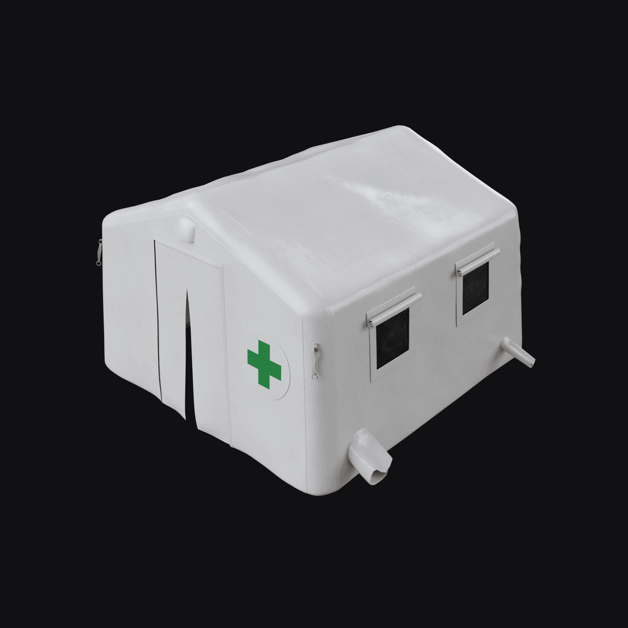 First Aid Tent, free Blender 3D model render