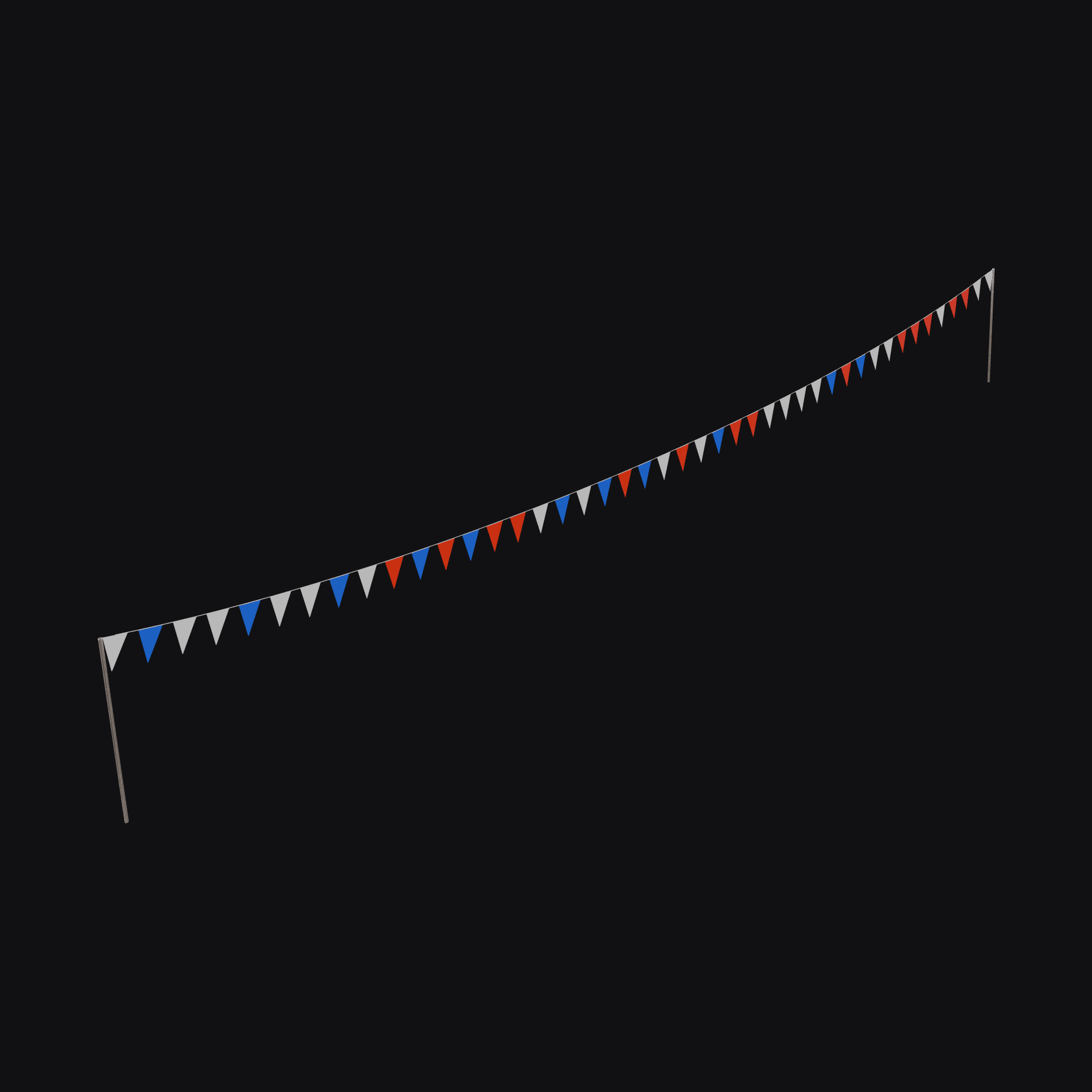 Five Meter Flags, free Blender 3D model render