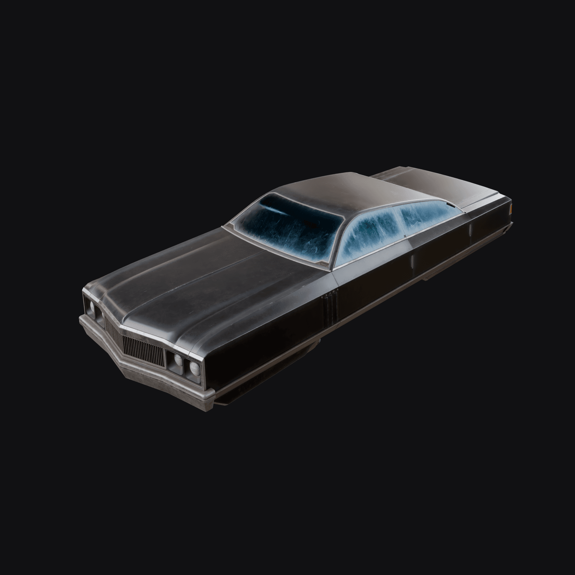 Flying Car, free Blender 3D model render