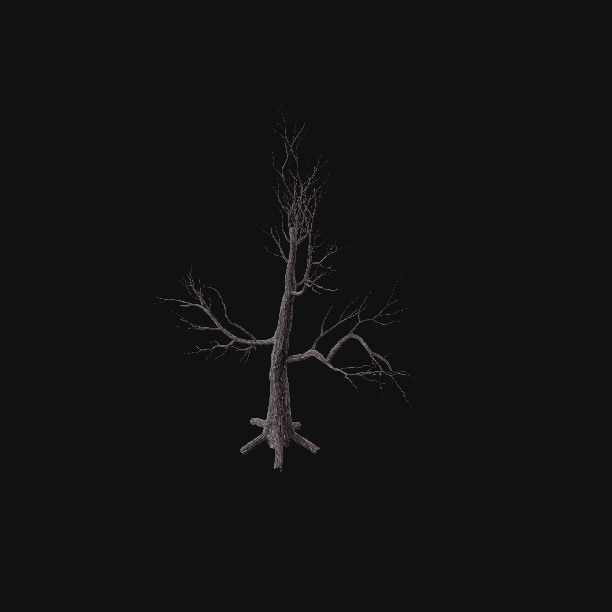 Horror Tree A, free Blender 3D model render