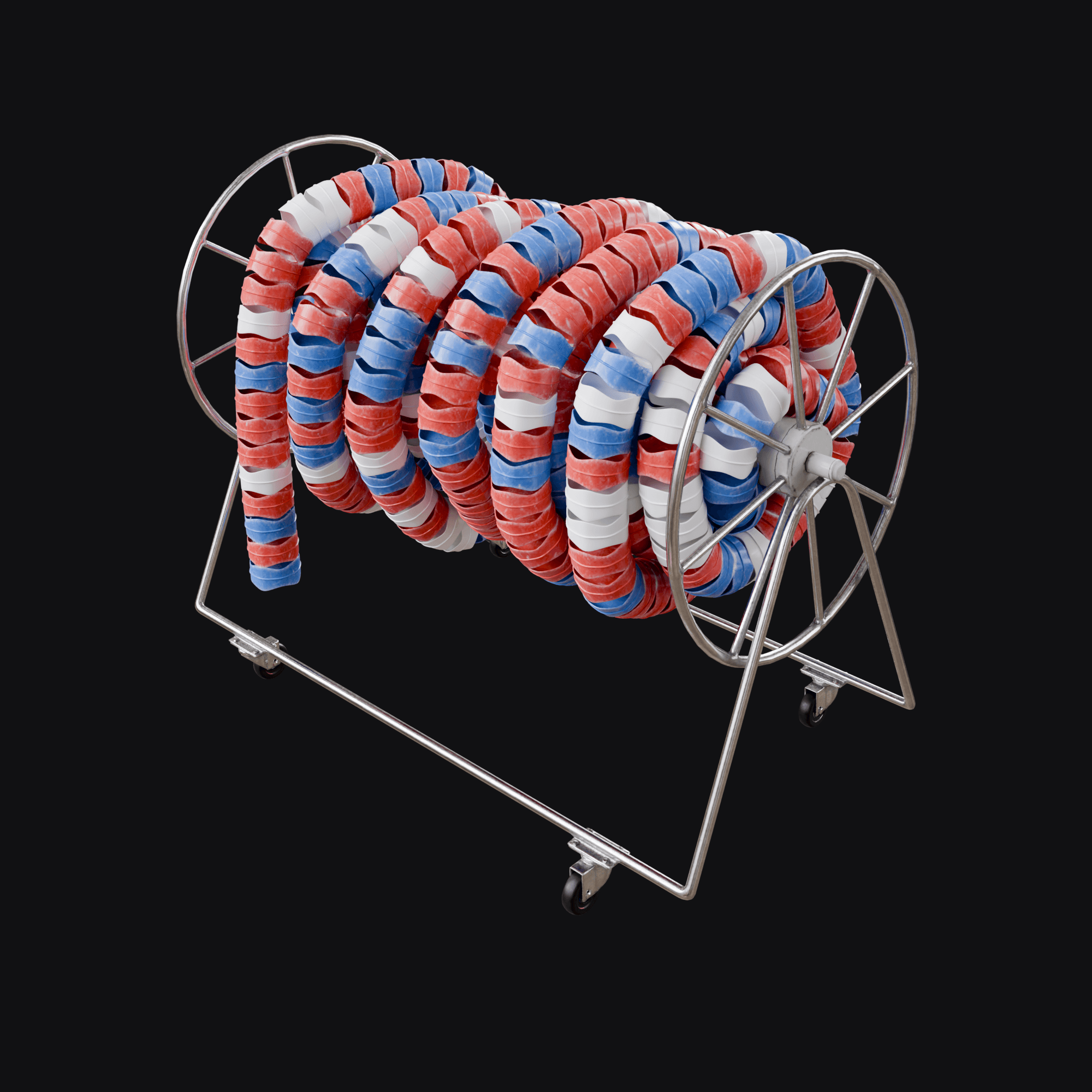 Lane Line Roller, free Blender 3D model render