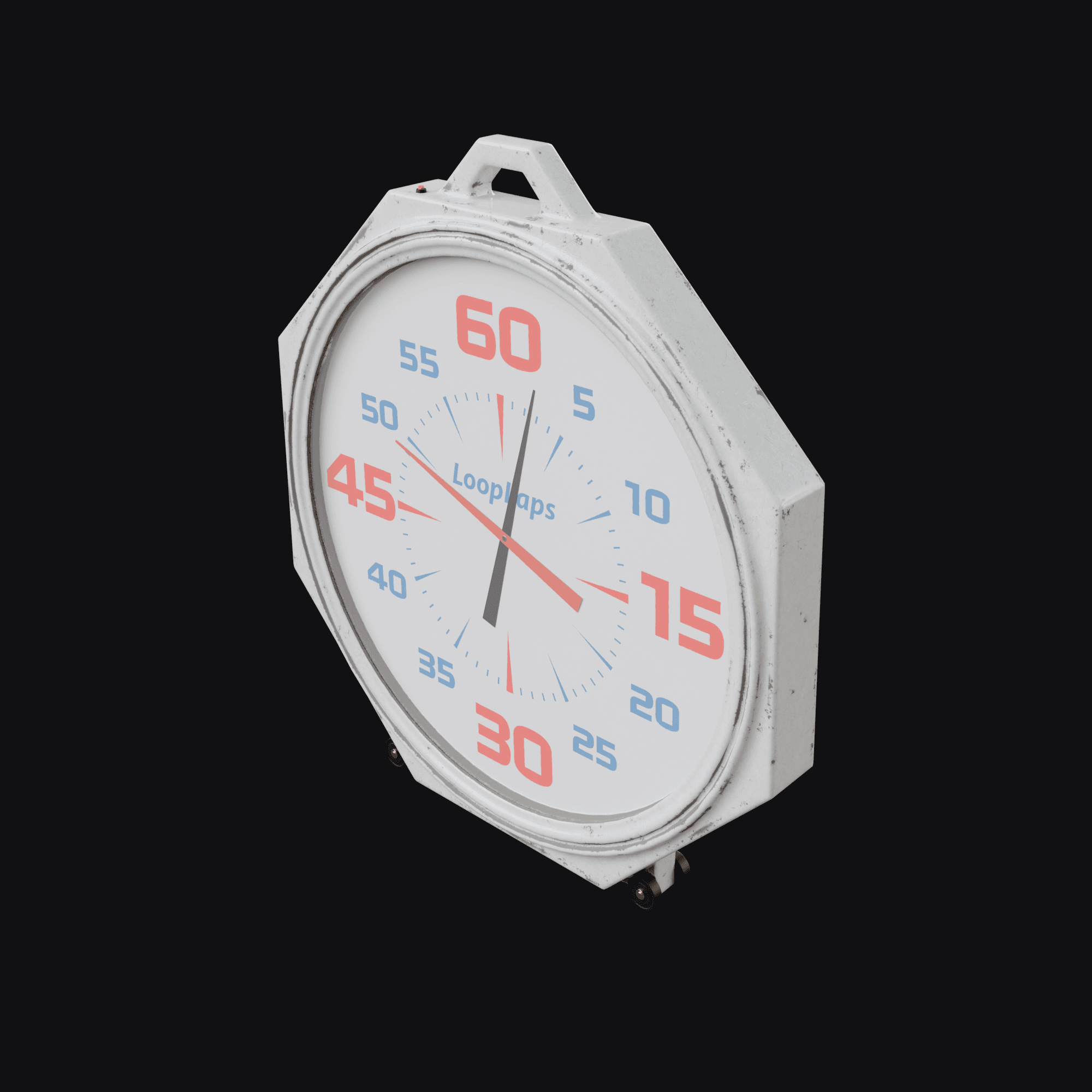 Lap Clock, free Blender 3D model render