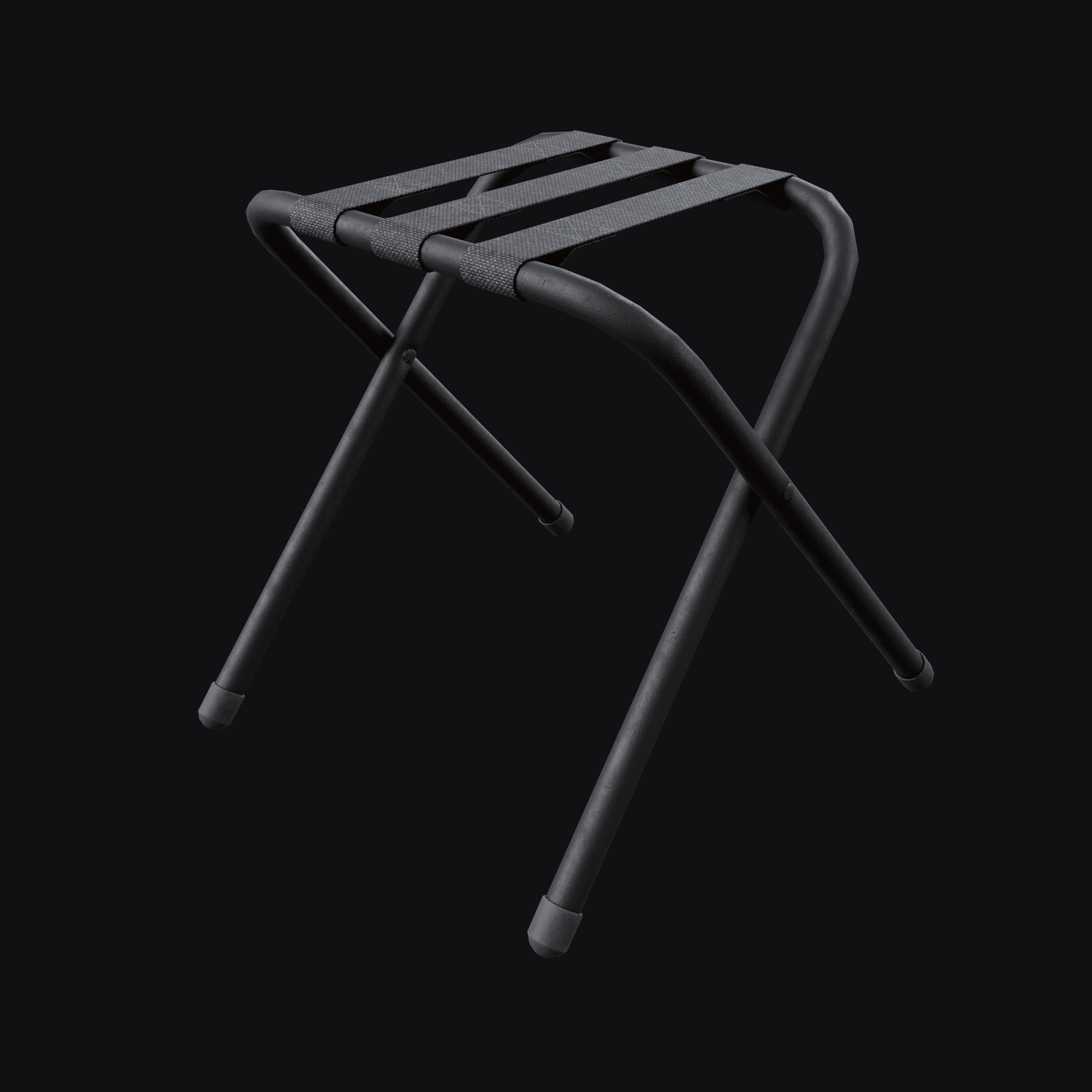 Luggage Rack, free Blender 3D model render