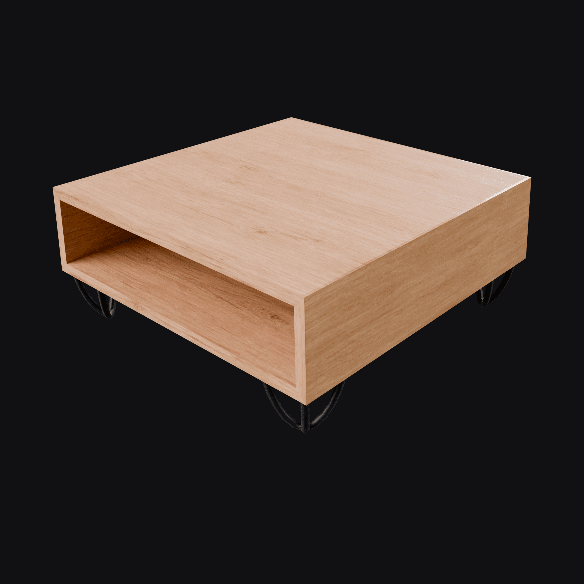 Monitor Stand, free Blender 3D model render