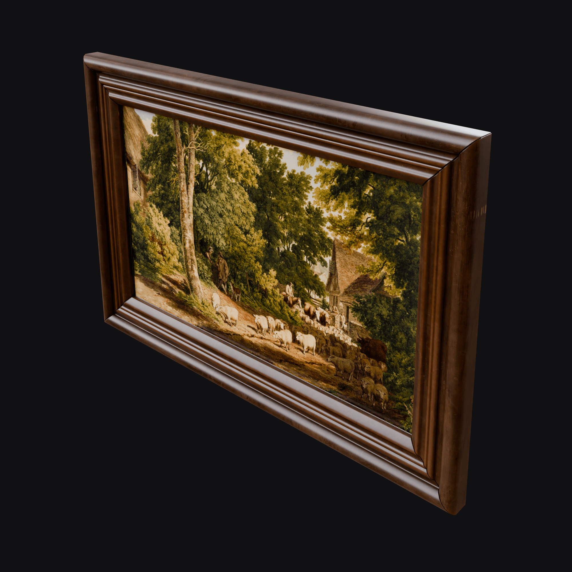 Motel Picture B, free Blender 3D model render