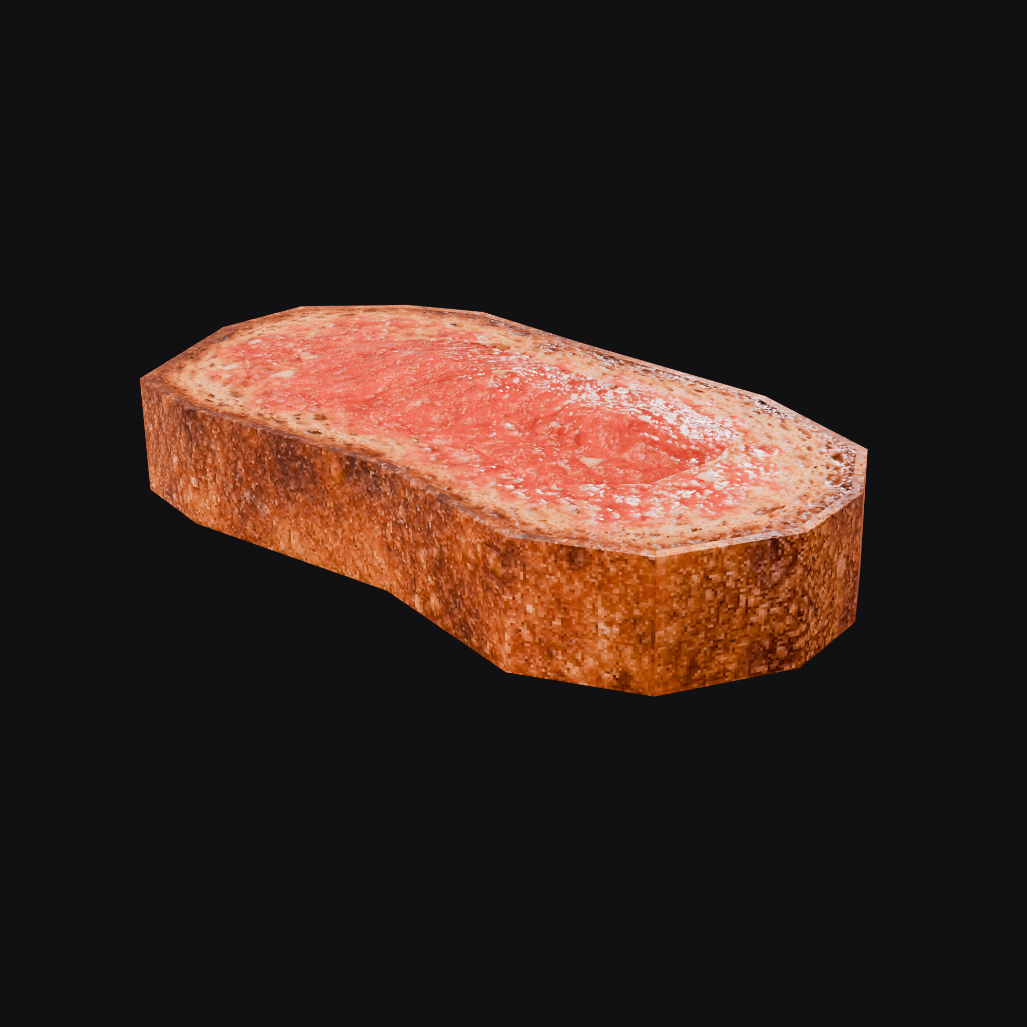 Pan con Tomate, free Blender 3D model render