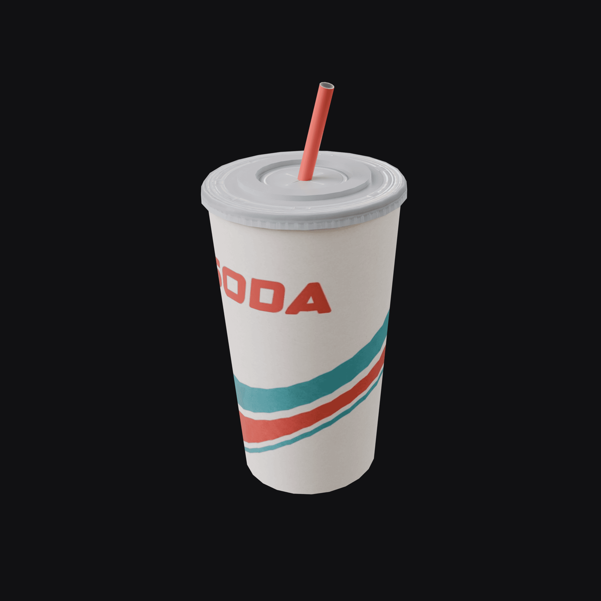 Paper Cup, free Blender 3D model render