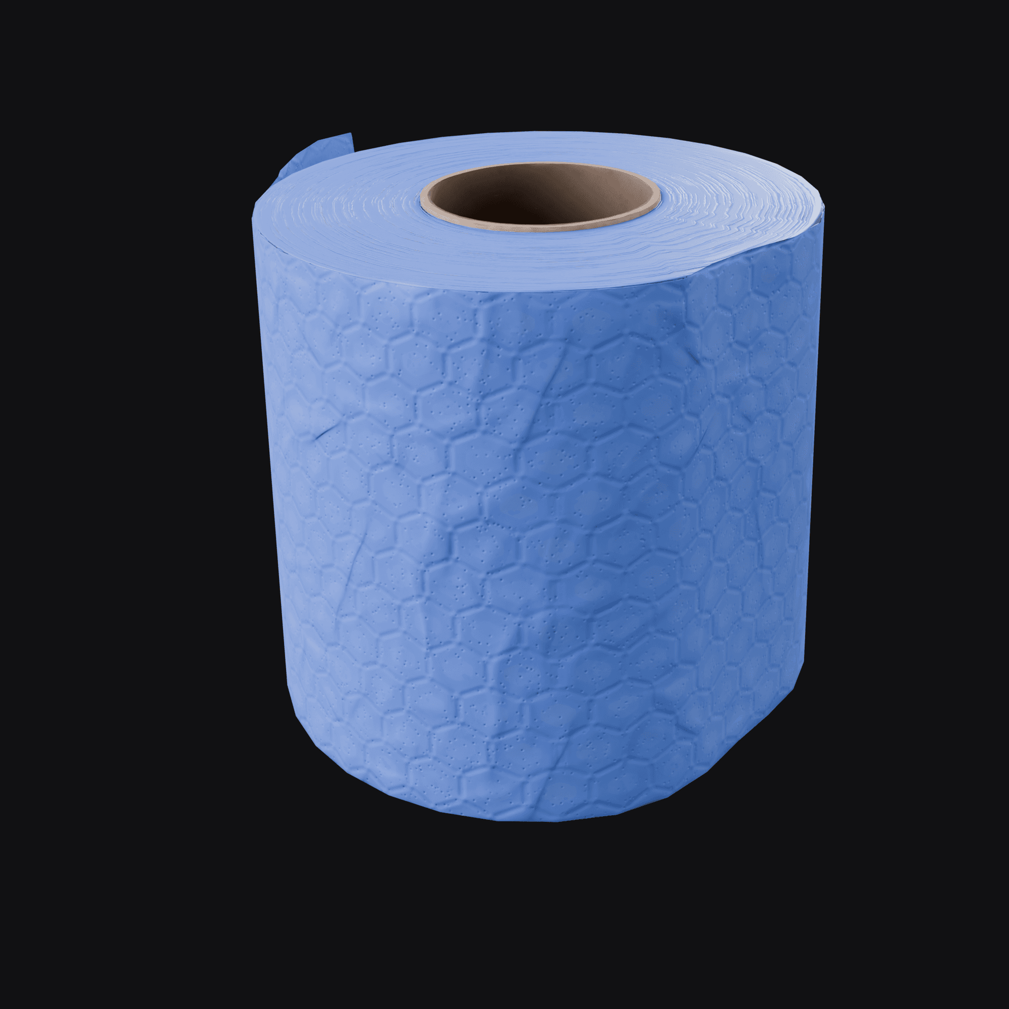 Paper Roll, free Blender 3D model render