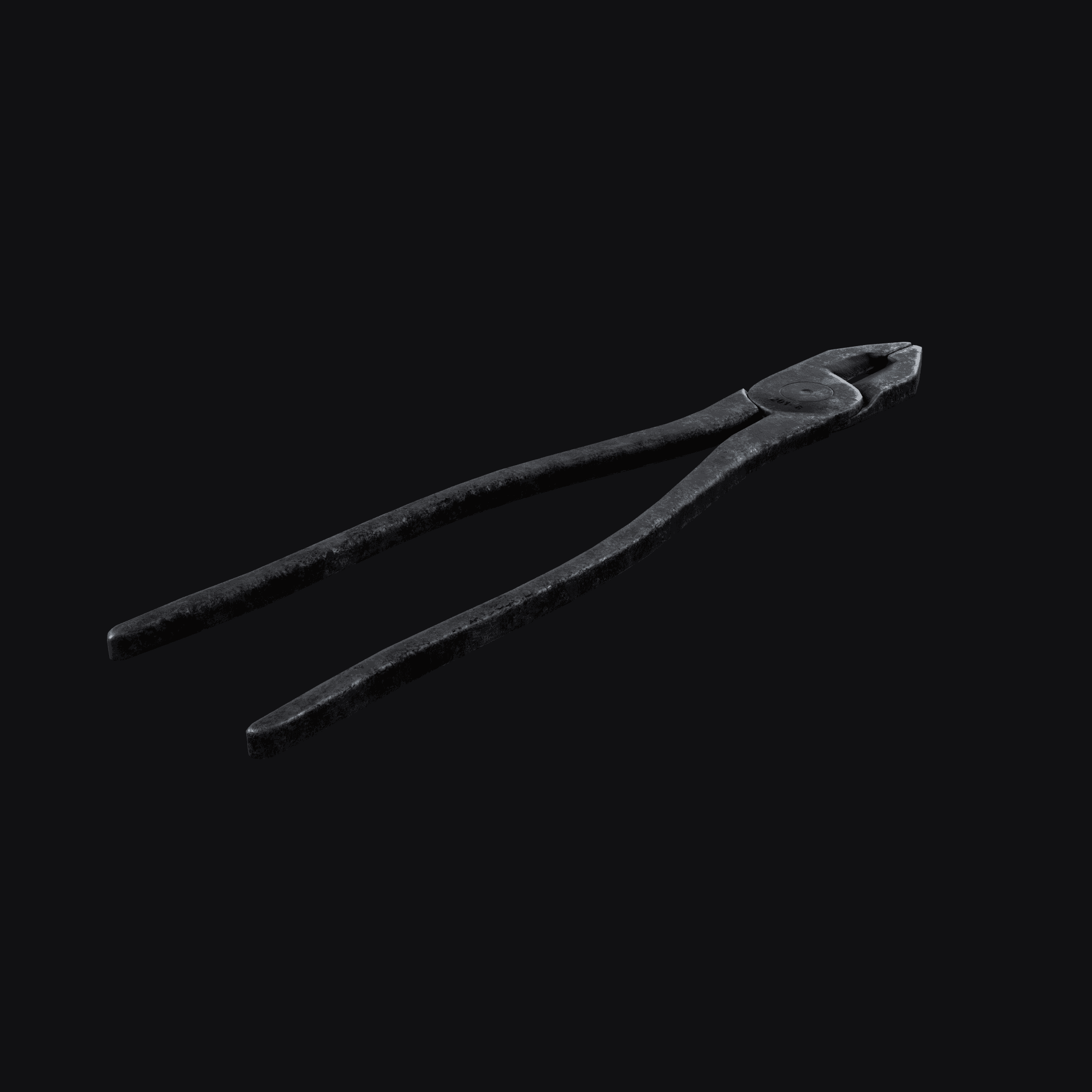 Pliers, free Blender 3D model render