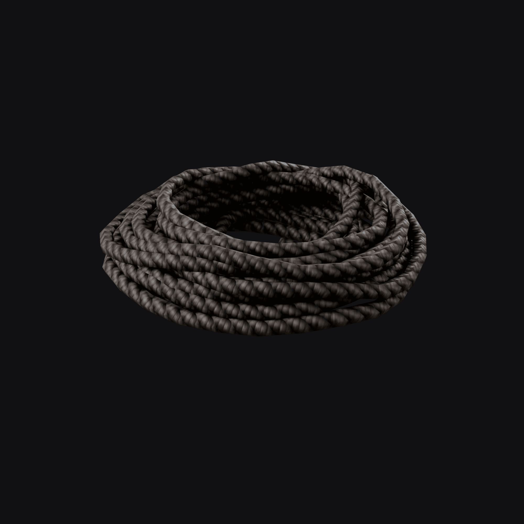 Rope, free Blender 3D model render