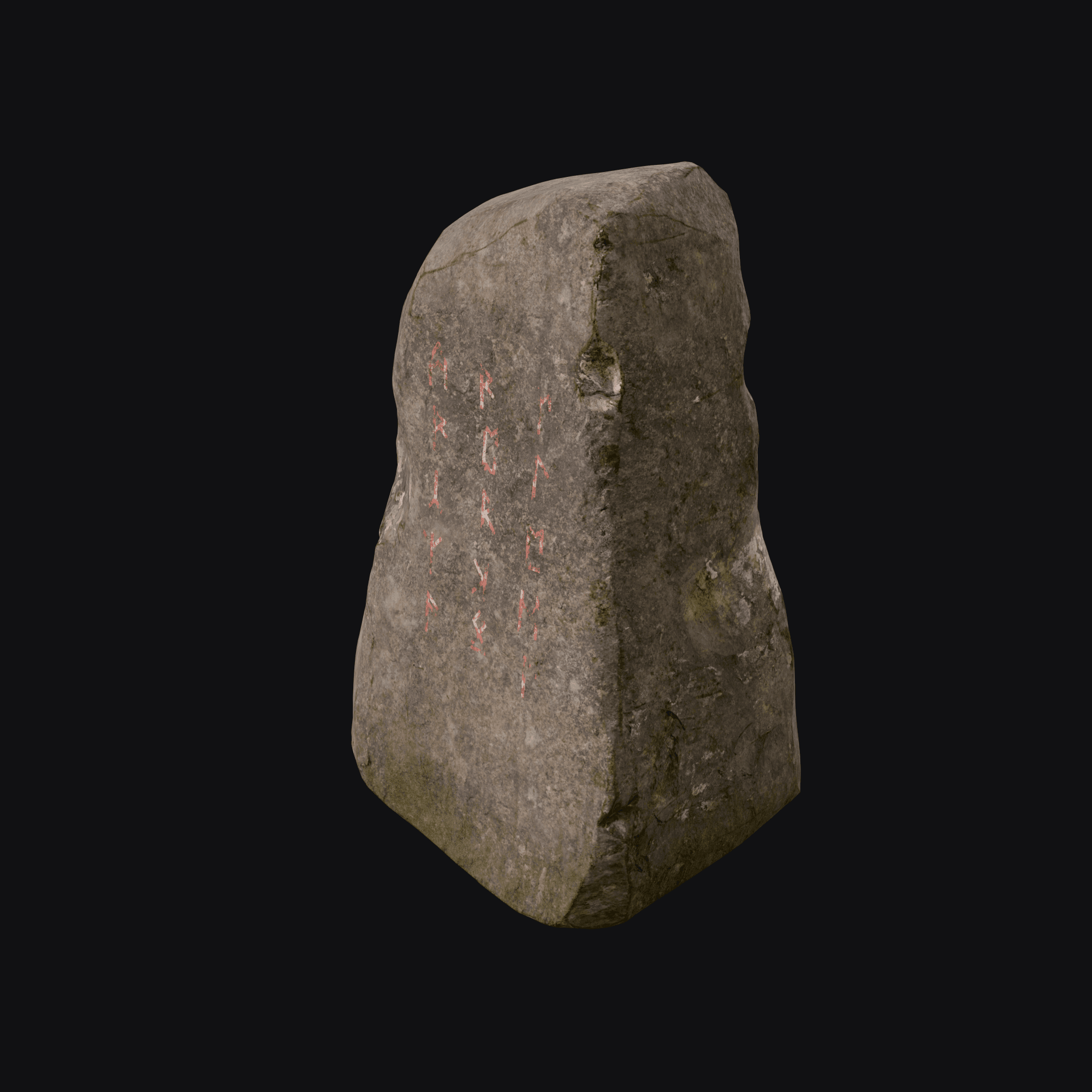 Rune A, free Blender 3D model render