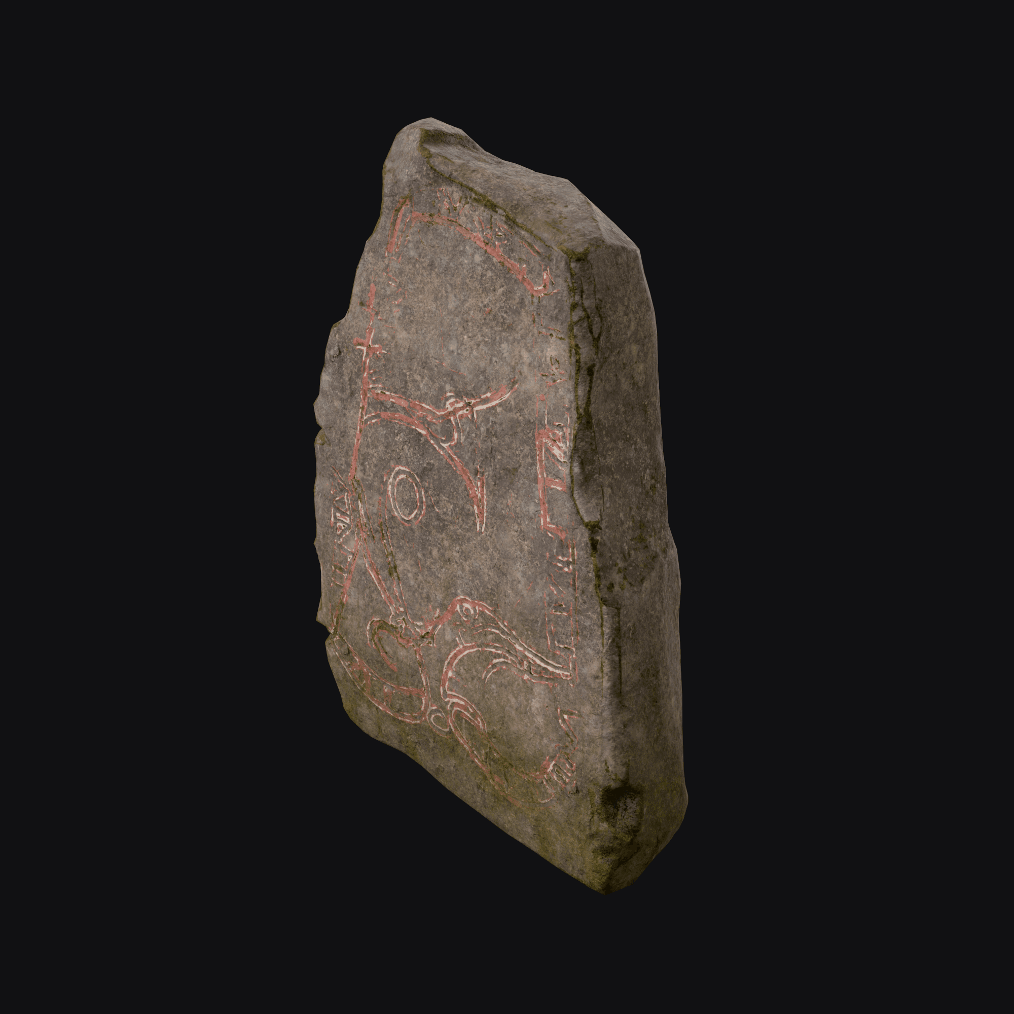 Rune B, free Blender 3D model render