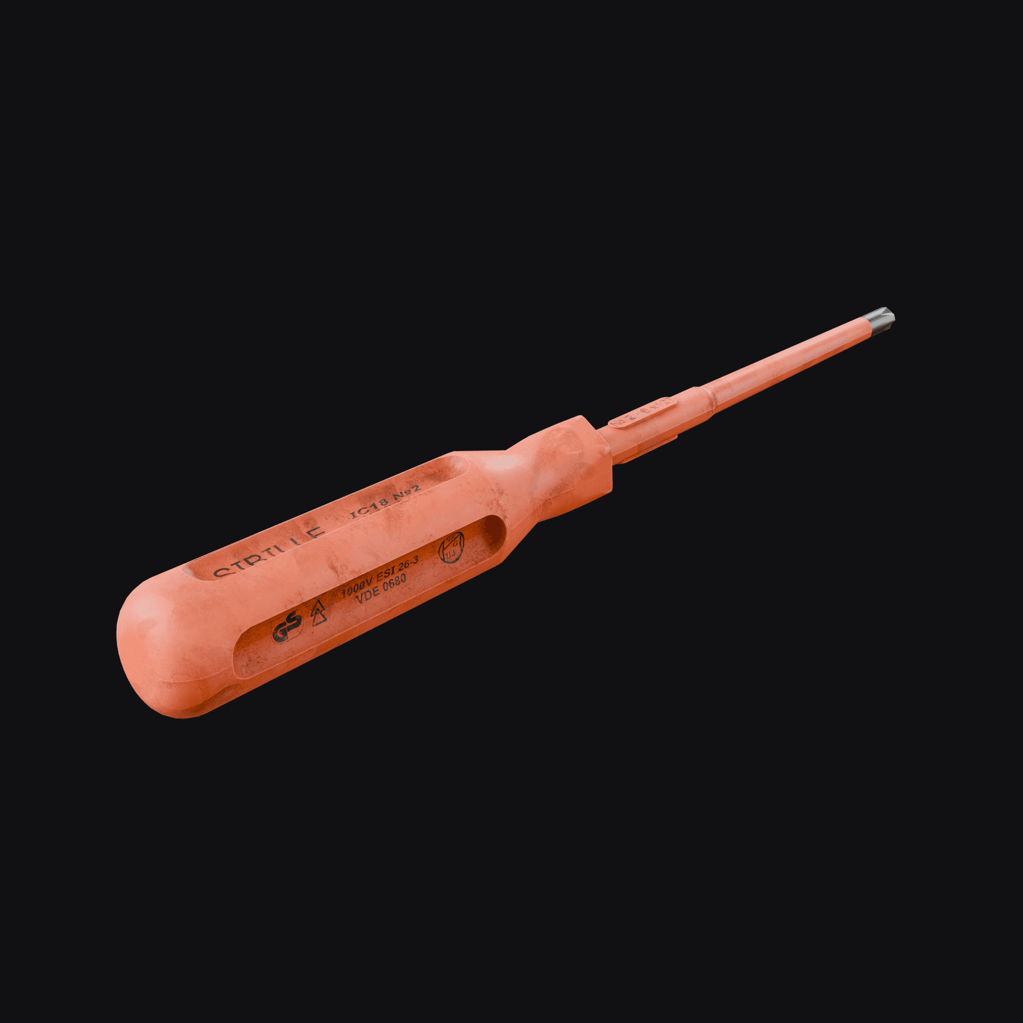 Screwdriver, free Blender 3D model render