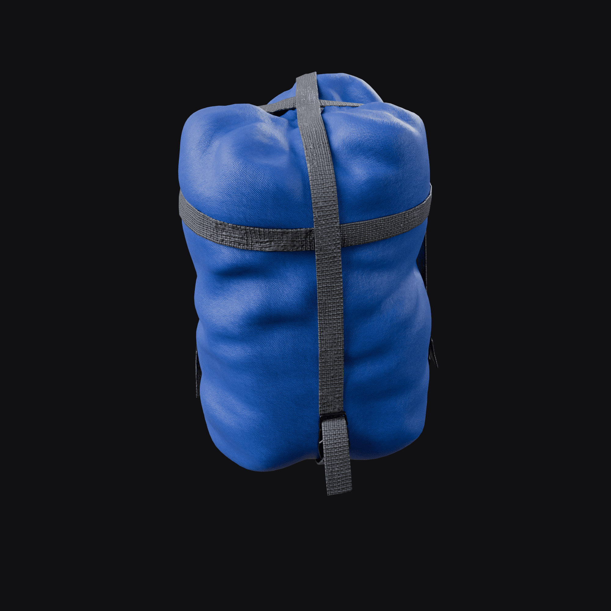 Sleeping Bag Stowed, free Blender 3D model render