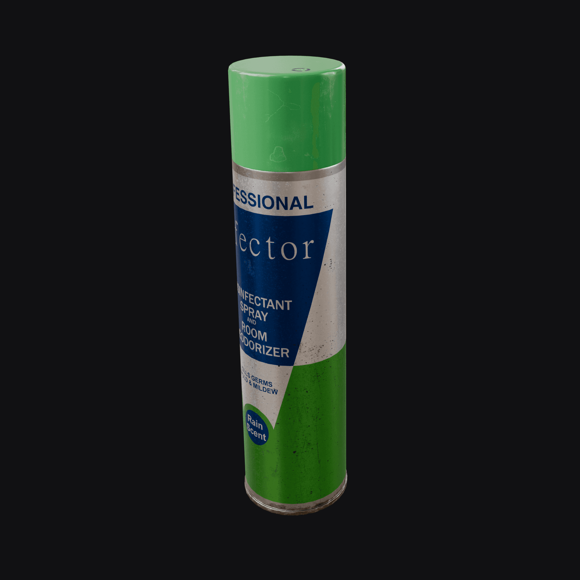 Spray Can, free Blender 3D model render