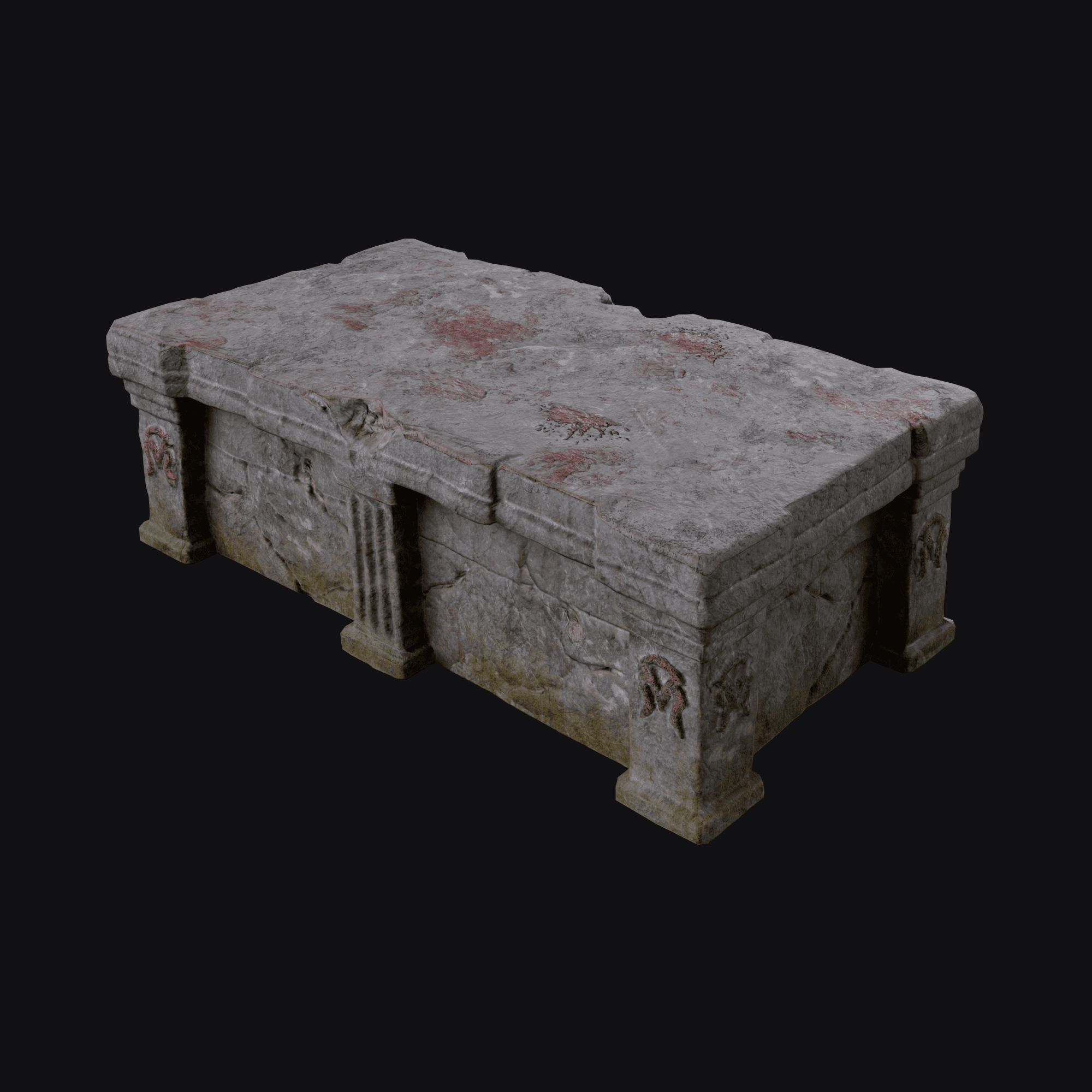 Stone Alter, free Blender 3D model render
