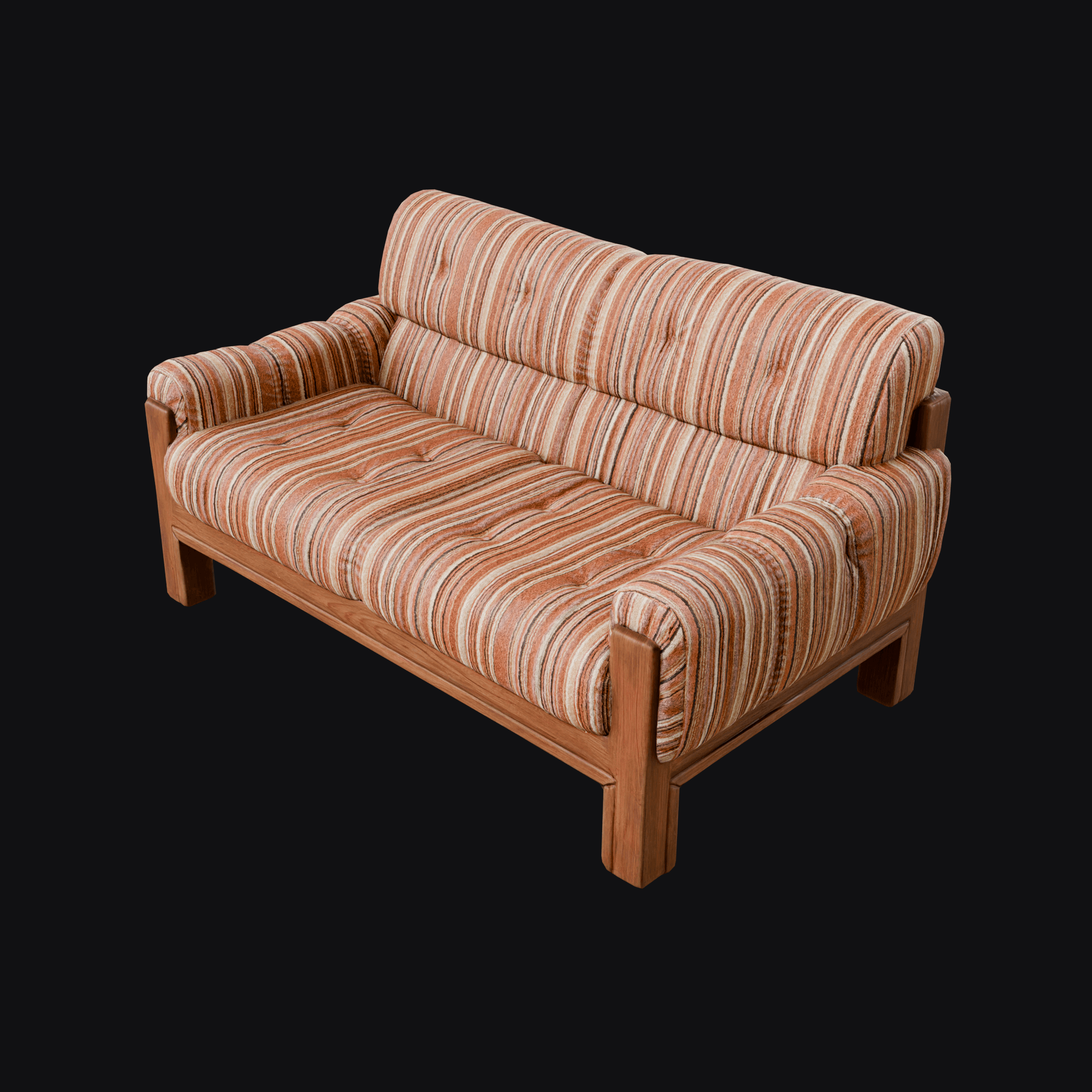 Striped Wool Sofa