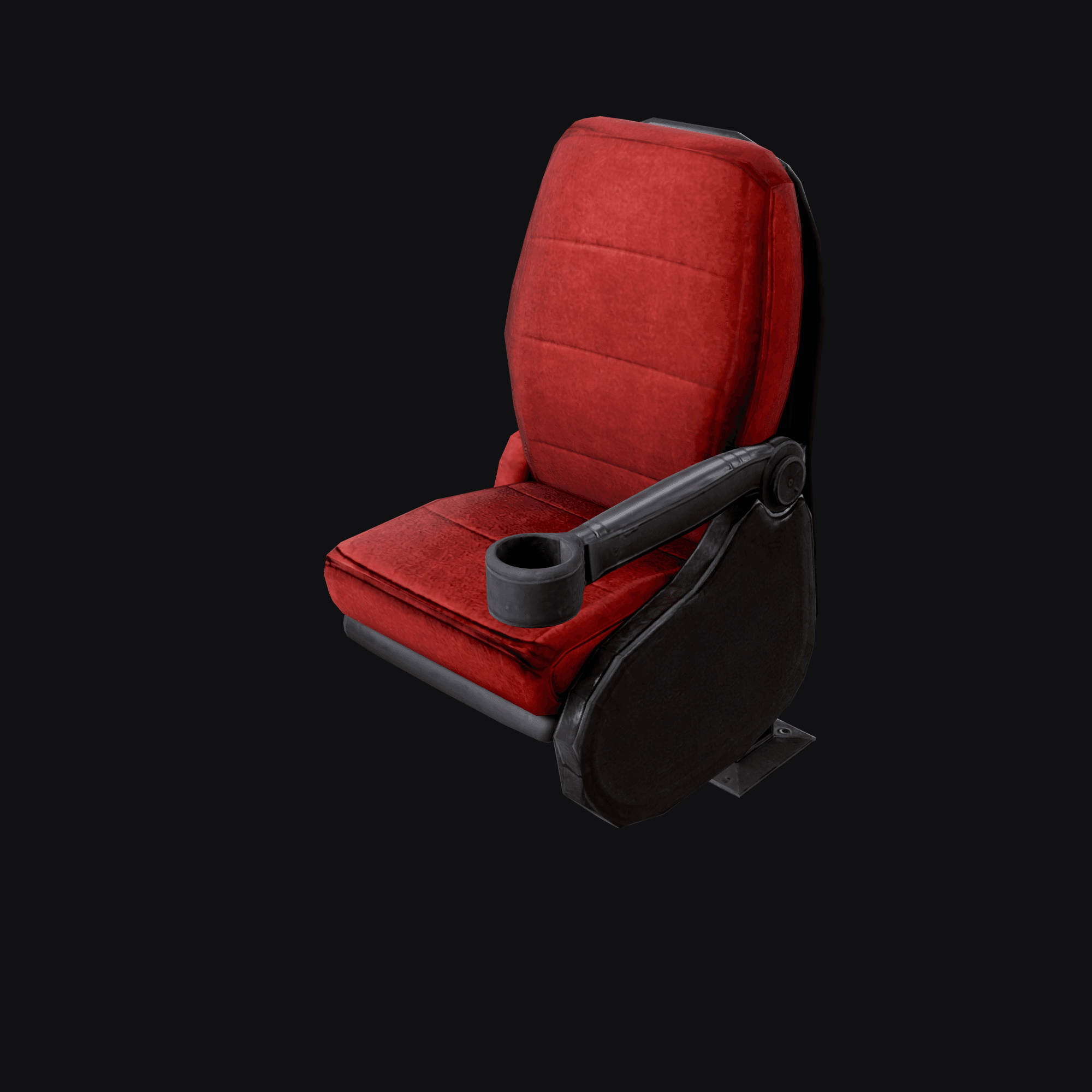 Theatre Seat, free Blender 3D model render