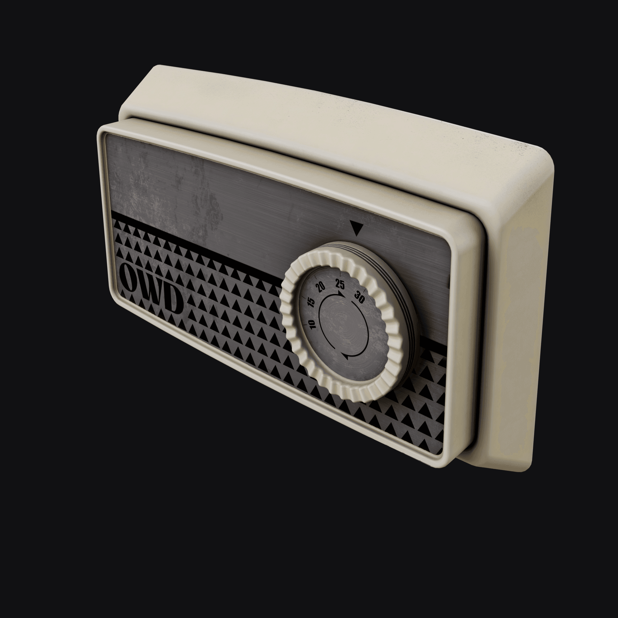 Thermostat, free Blender 3D model render