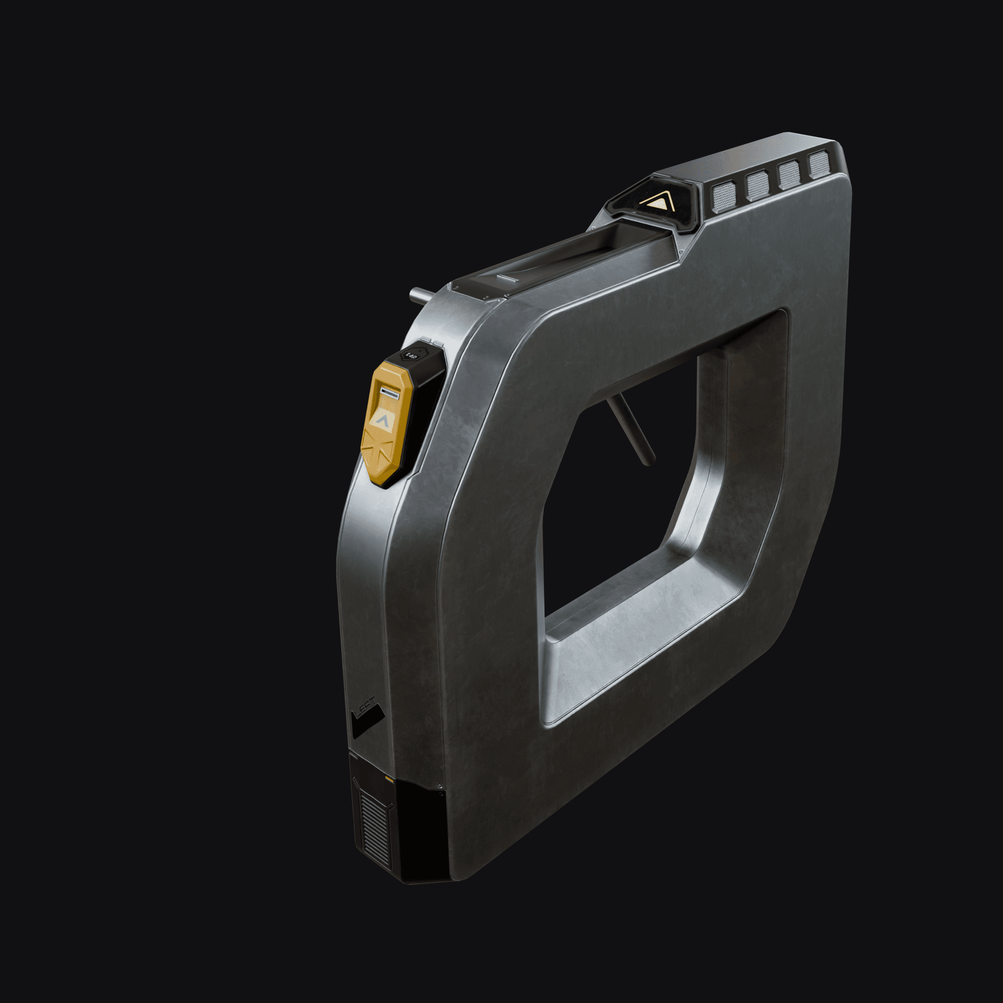 Ticket Gate, free Blender 3D model render