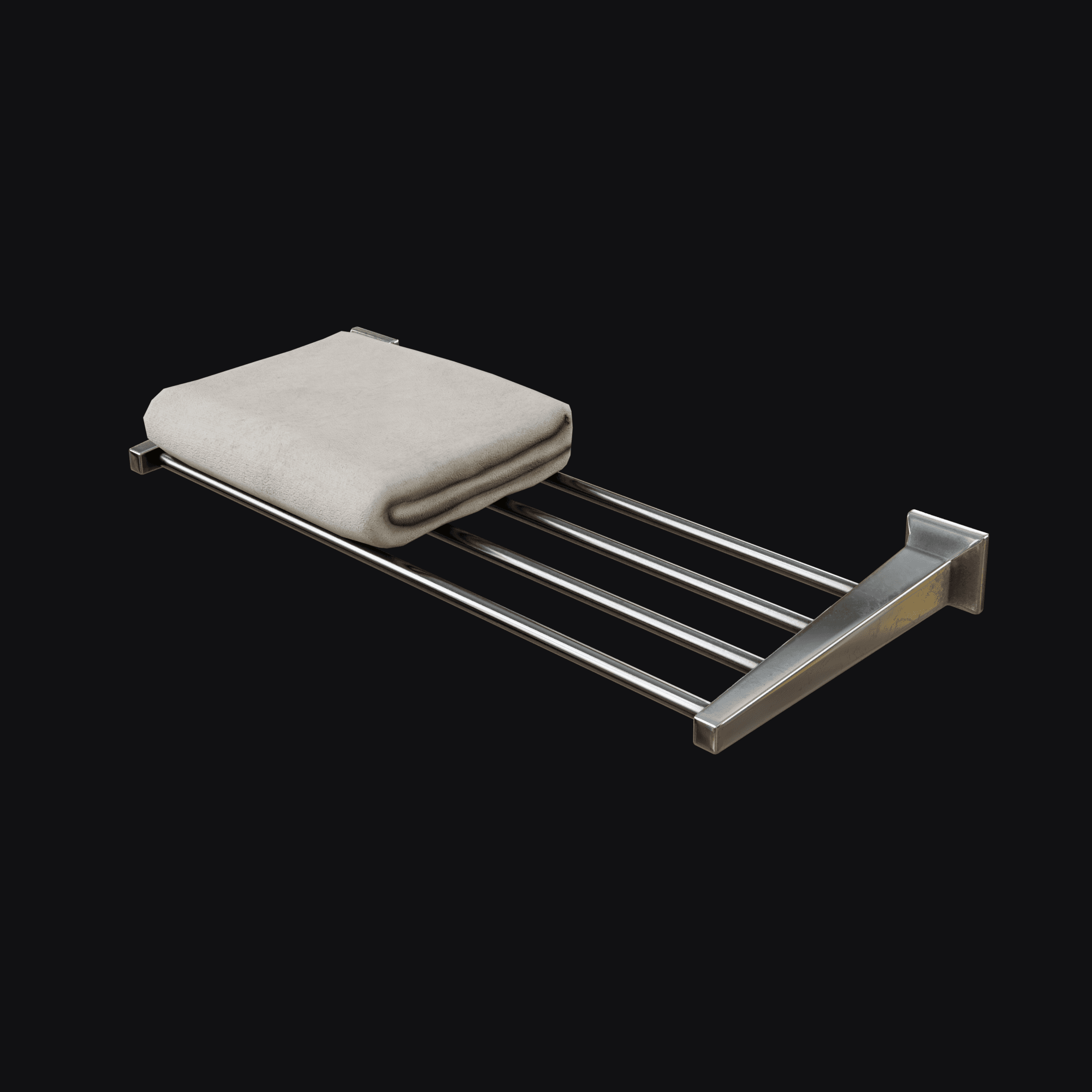 Towel Rack, free Blender 3D model render