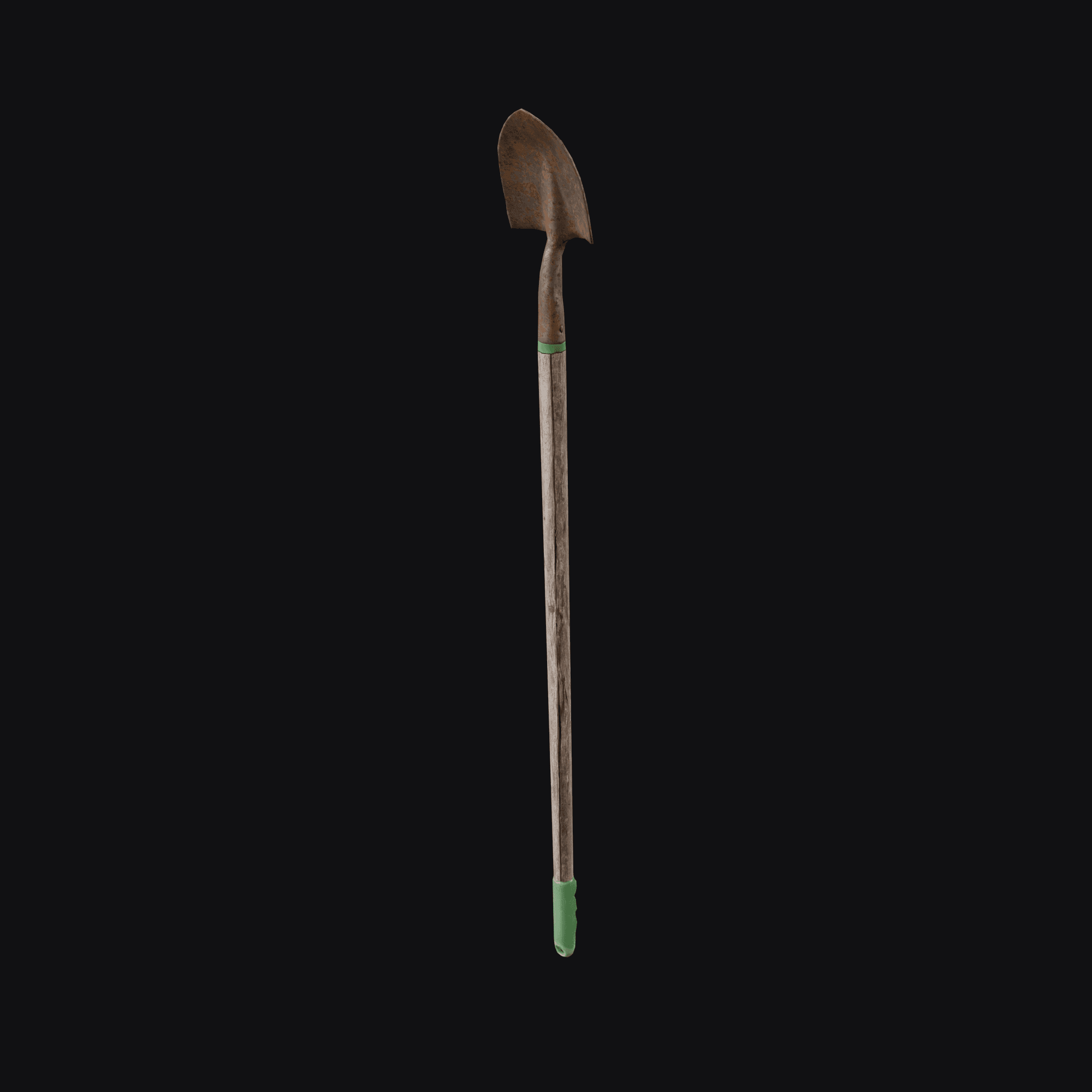 Trenching Shovel, free Blender 3D model render