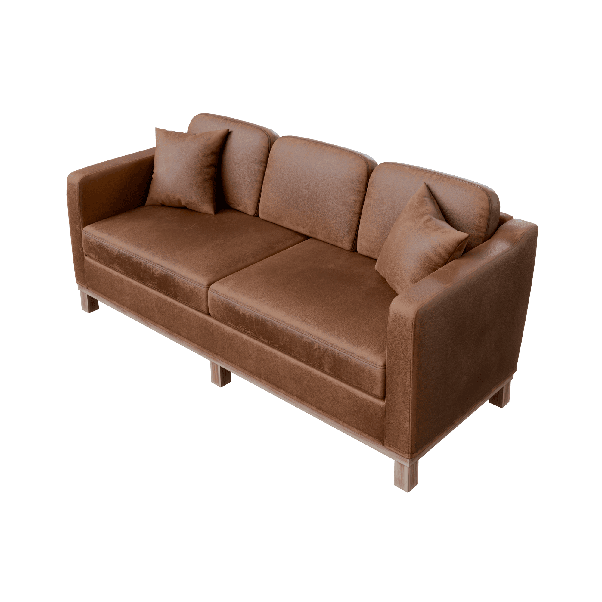 Upholstered Wood Base Sofa