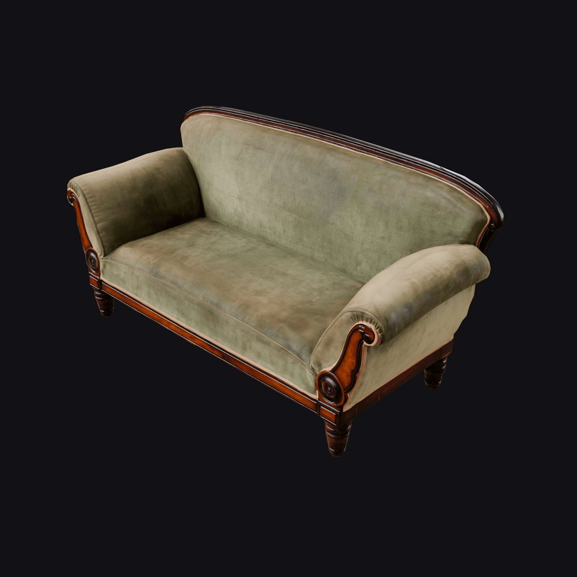 Vintage Velvet Sofa