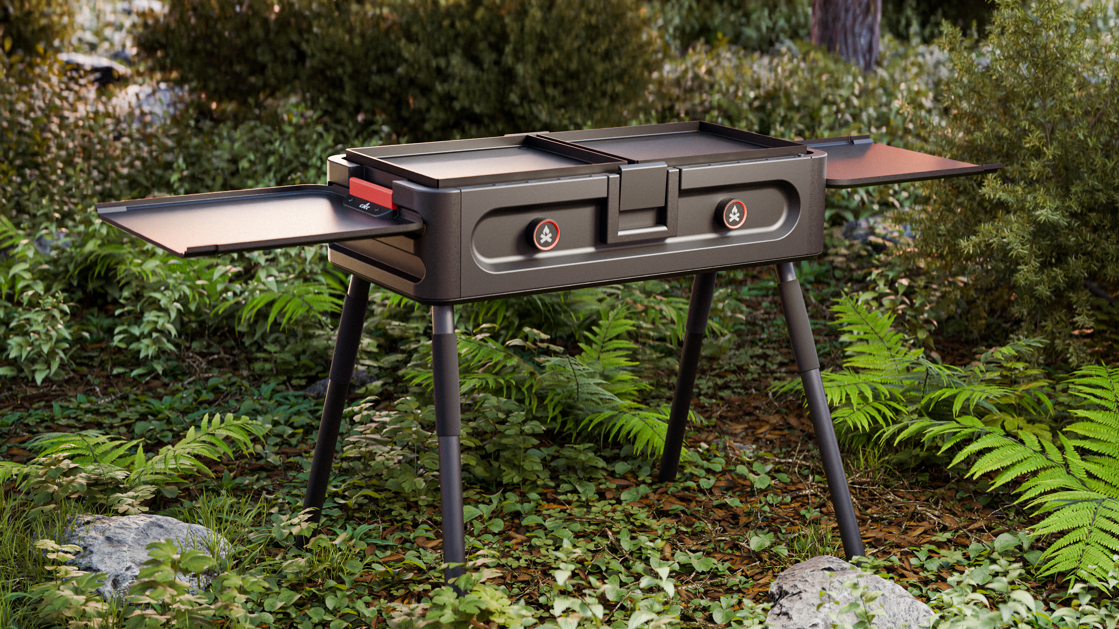 Product visualization render, side shot