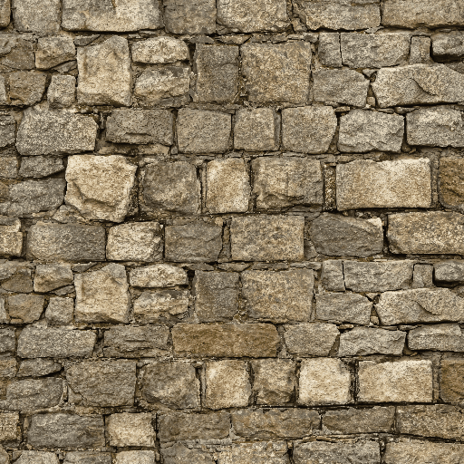 Medieval Stone Wall Diffuse / Albedo map