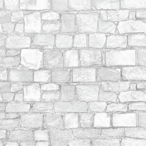 Medieval Stone Wall Roughness map