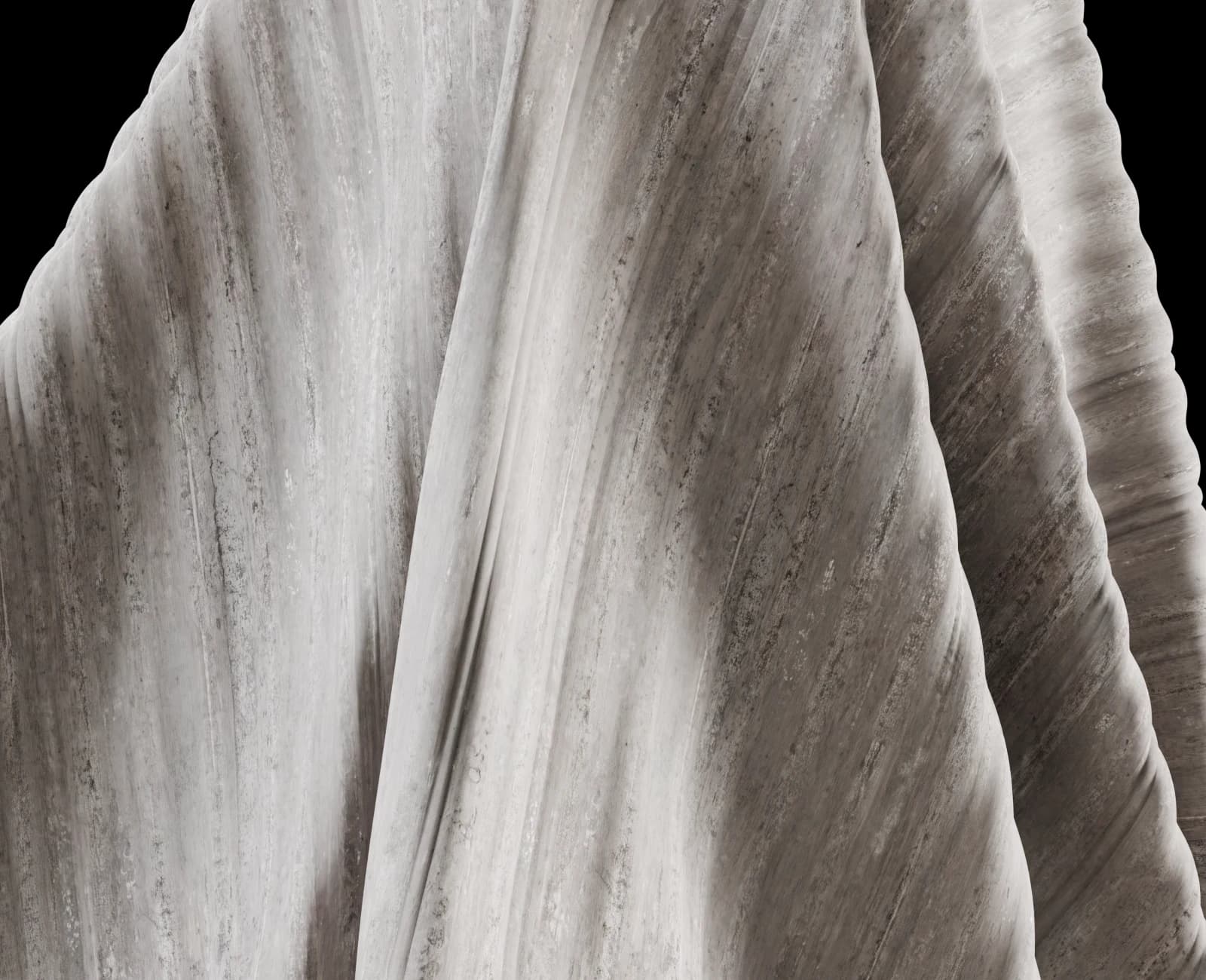 Aged grey corrugated mineral sheet 02 render 5 of 5
