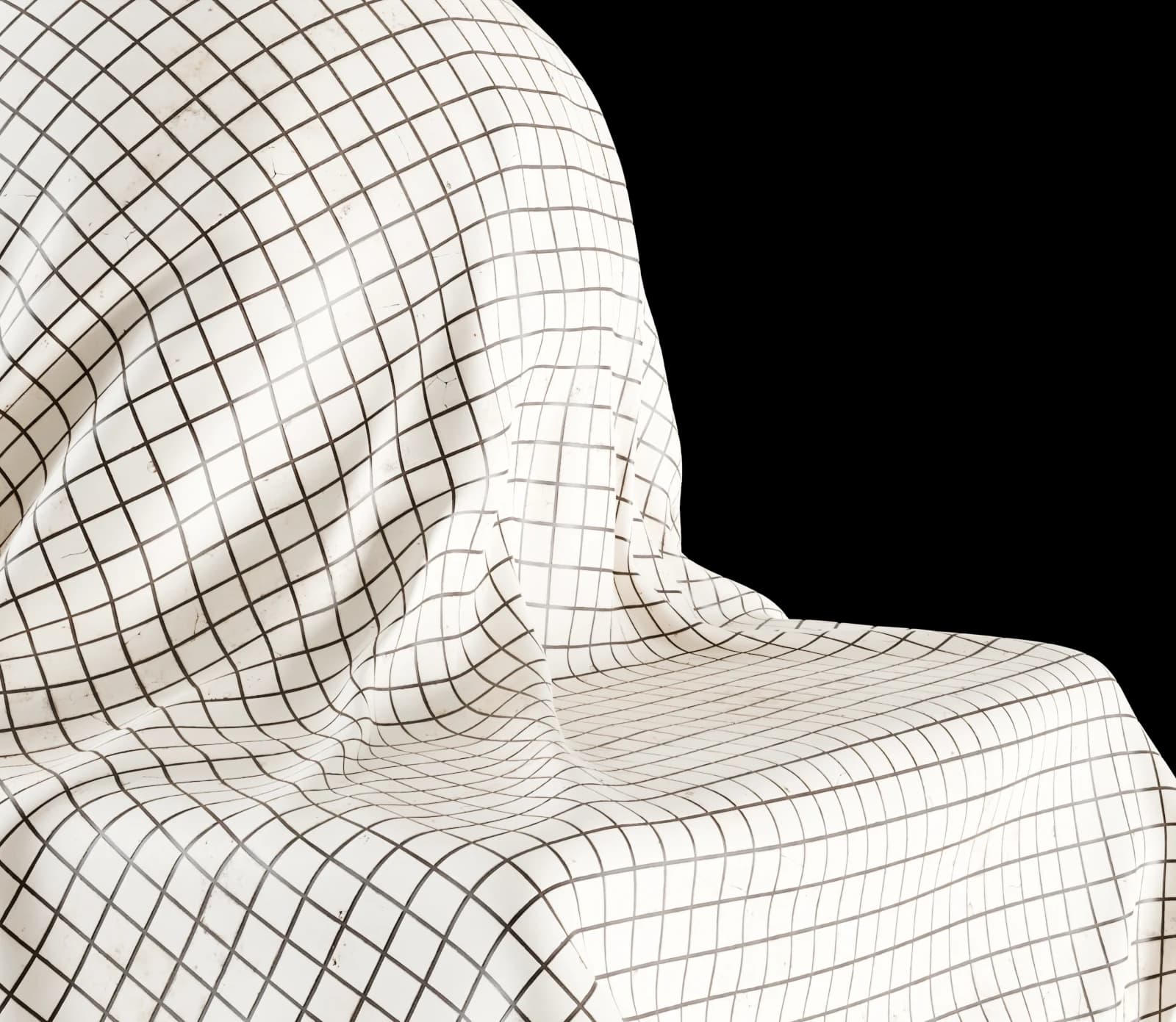 Aged ivory ceramic mosaic tiles 02 render 3 of 5