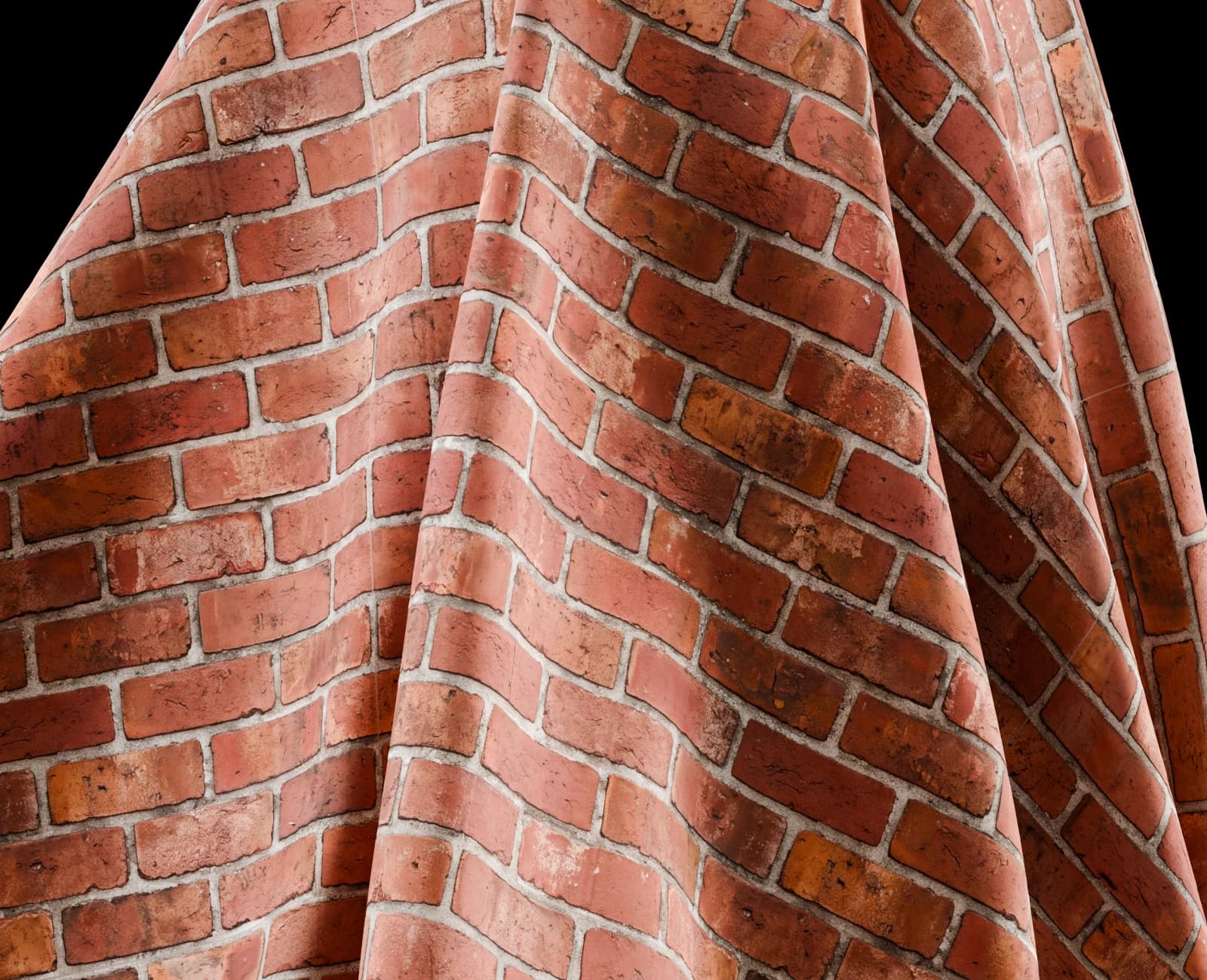 Aged red brick with pale mortar 01 render 5 of 5