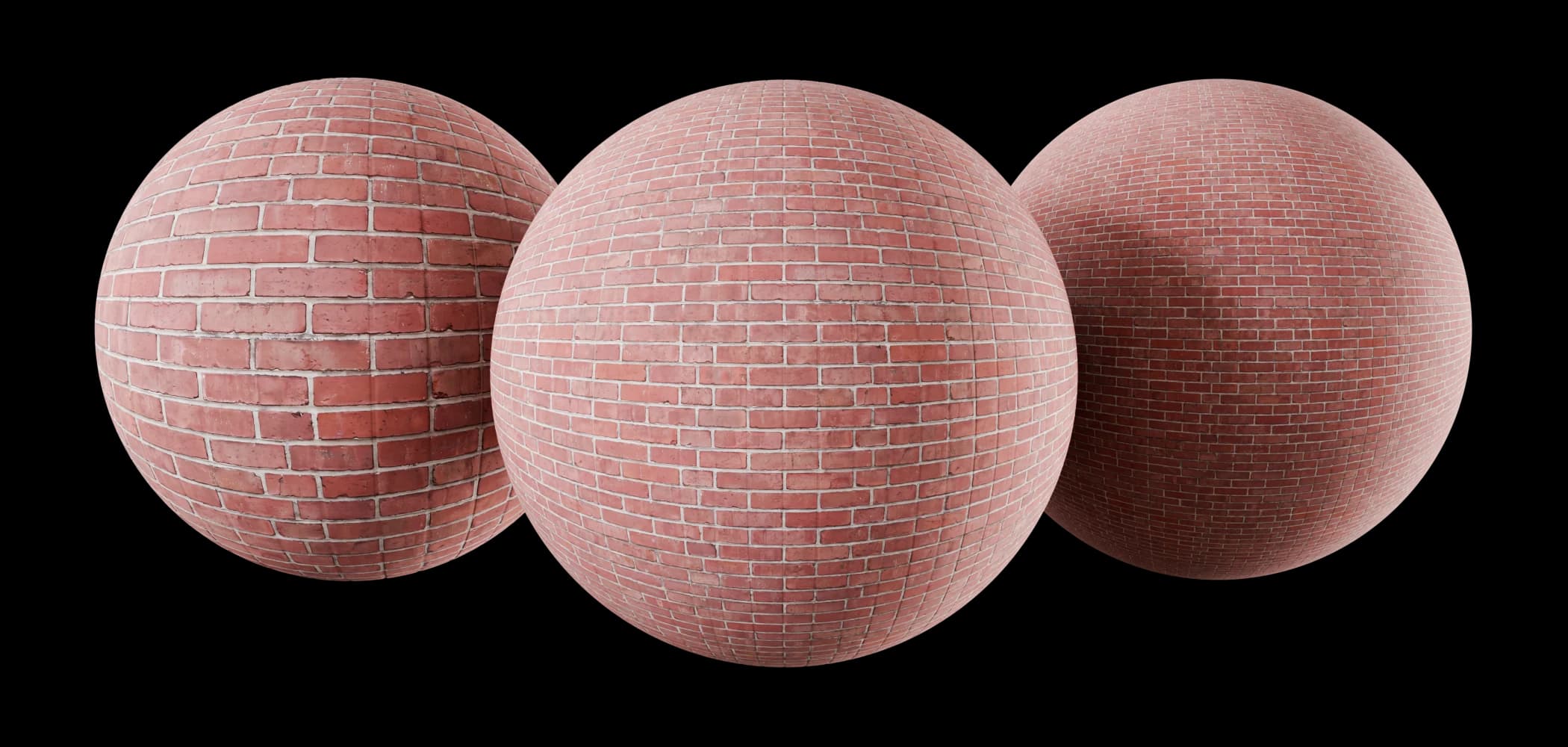 Aged red brick with pale mortar 02 render 1 of 5