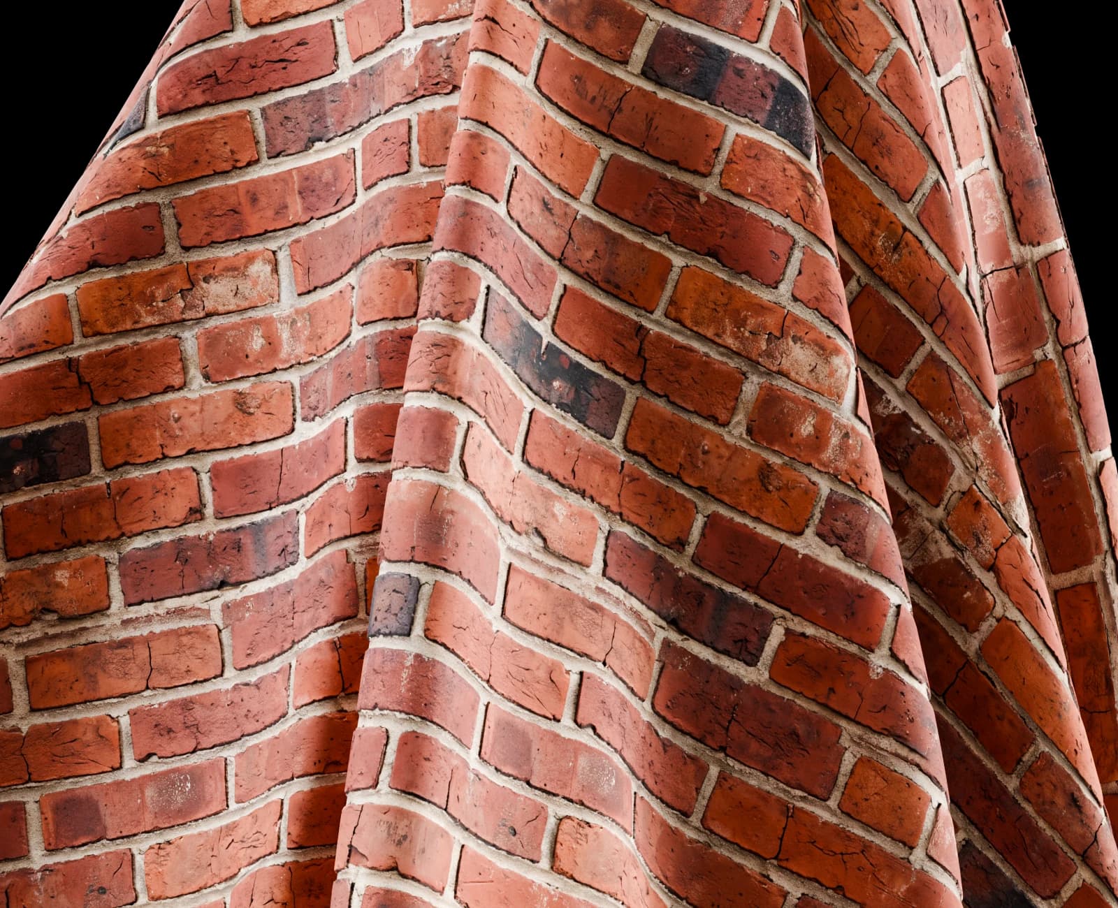 Aged red chimney brick 02 render 5 of 5
