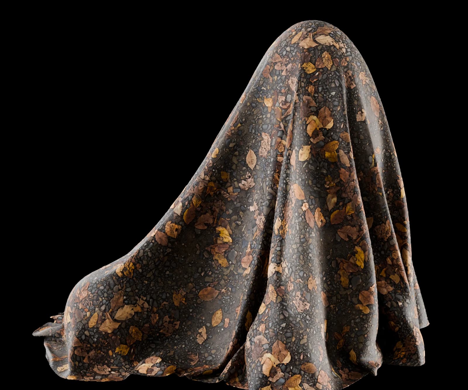 Autumn leaf-covered gravel 01 render 4 of 5